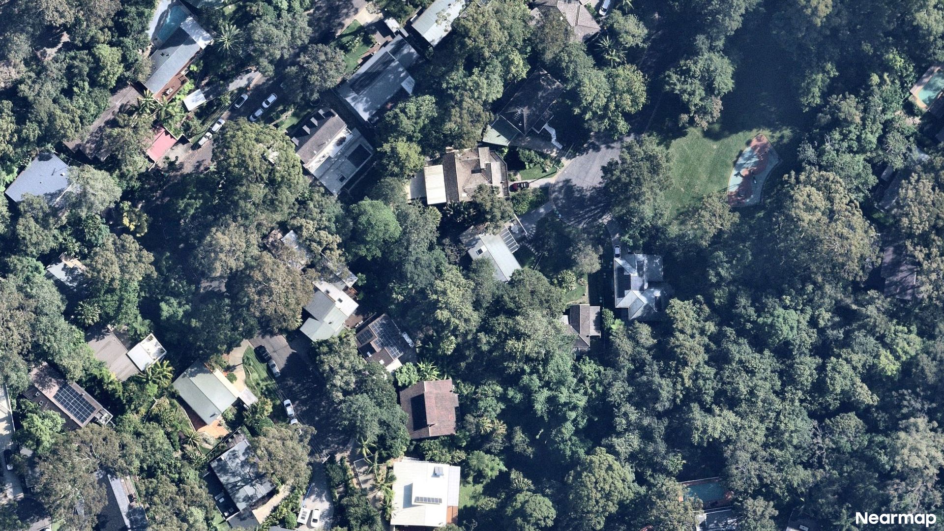 Vertical aerial view
