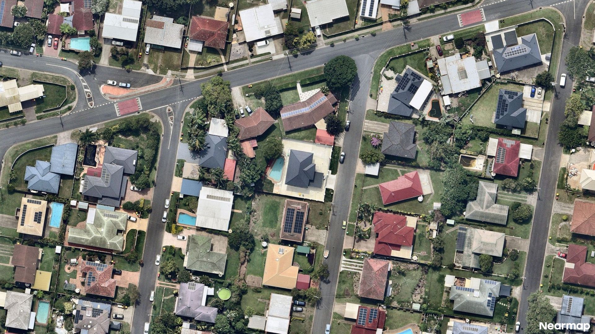Vertical aerial view