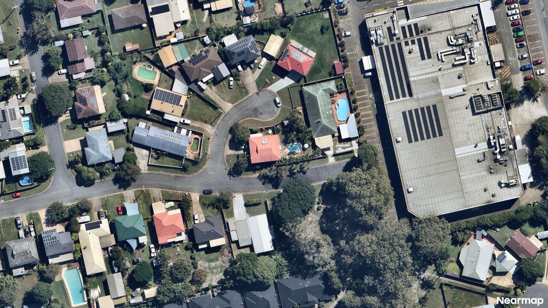 Vertical aerial view