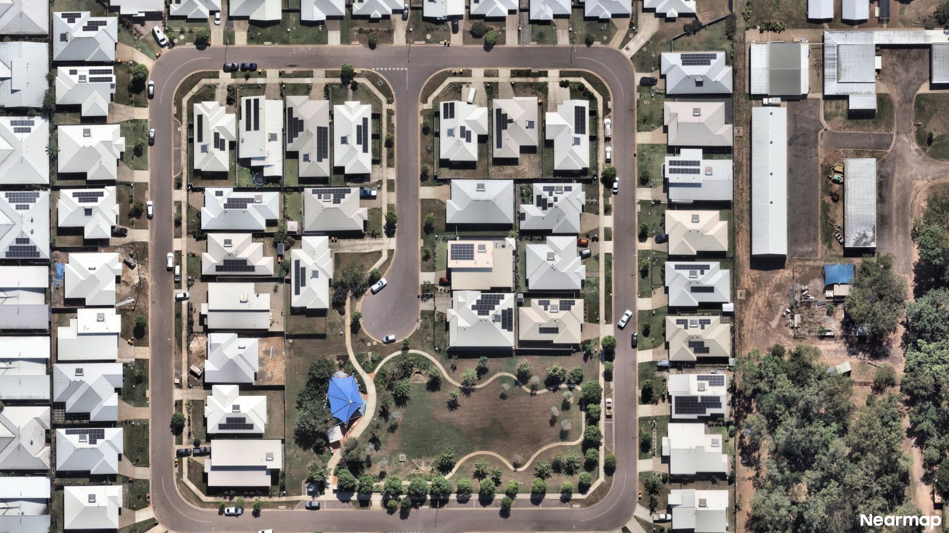 Vertical aerial view