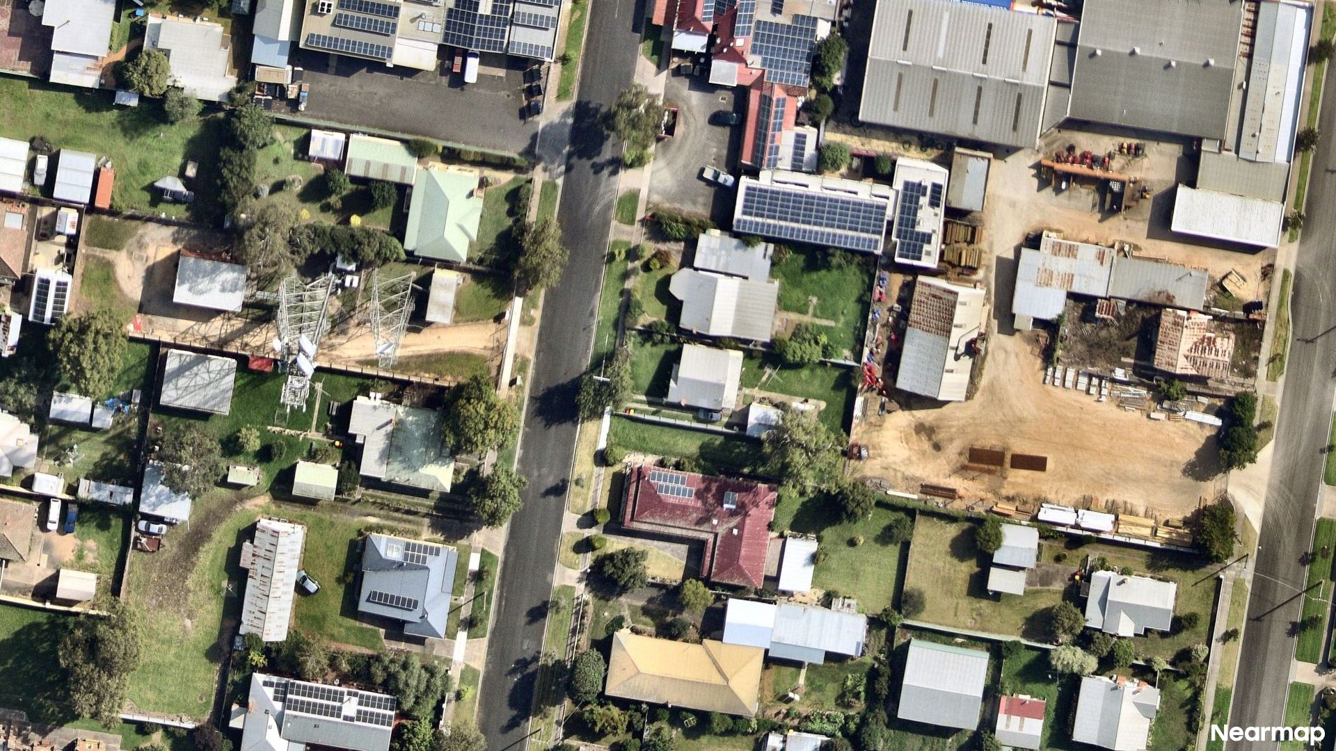 Vertical aerial view