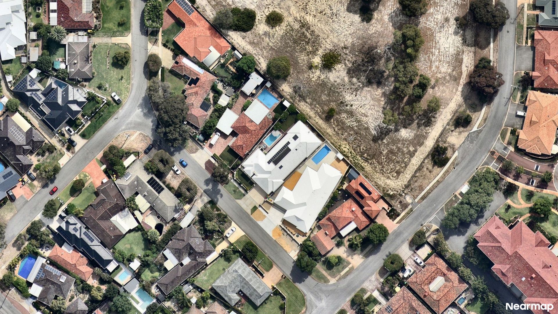 Vertical aerial view