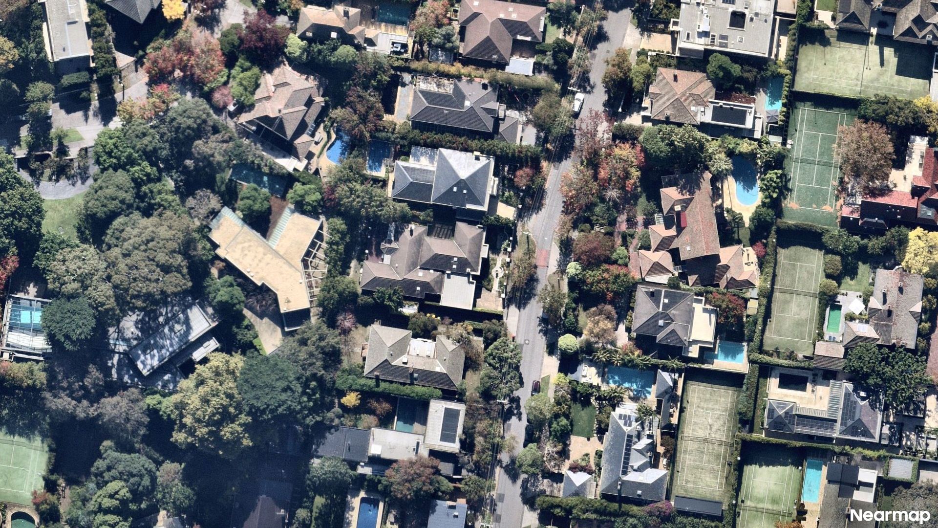 Vertical aerial view