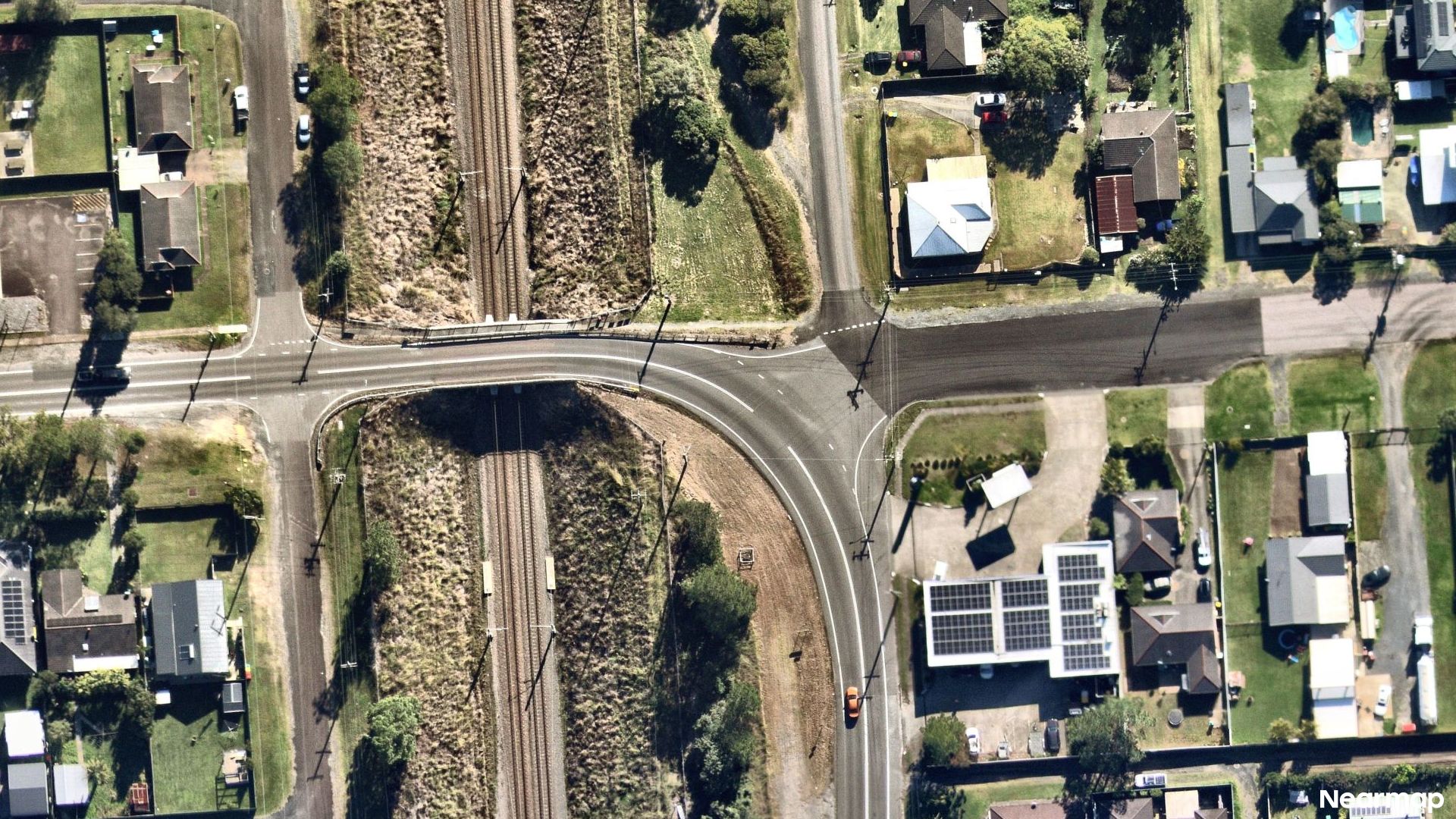 Vertical aerial view