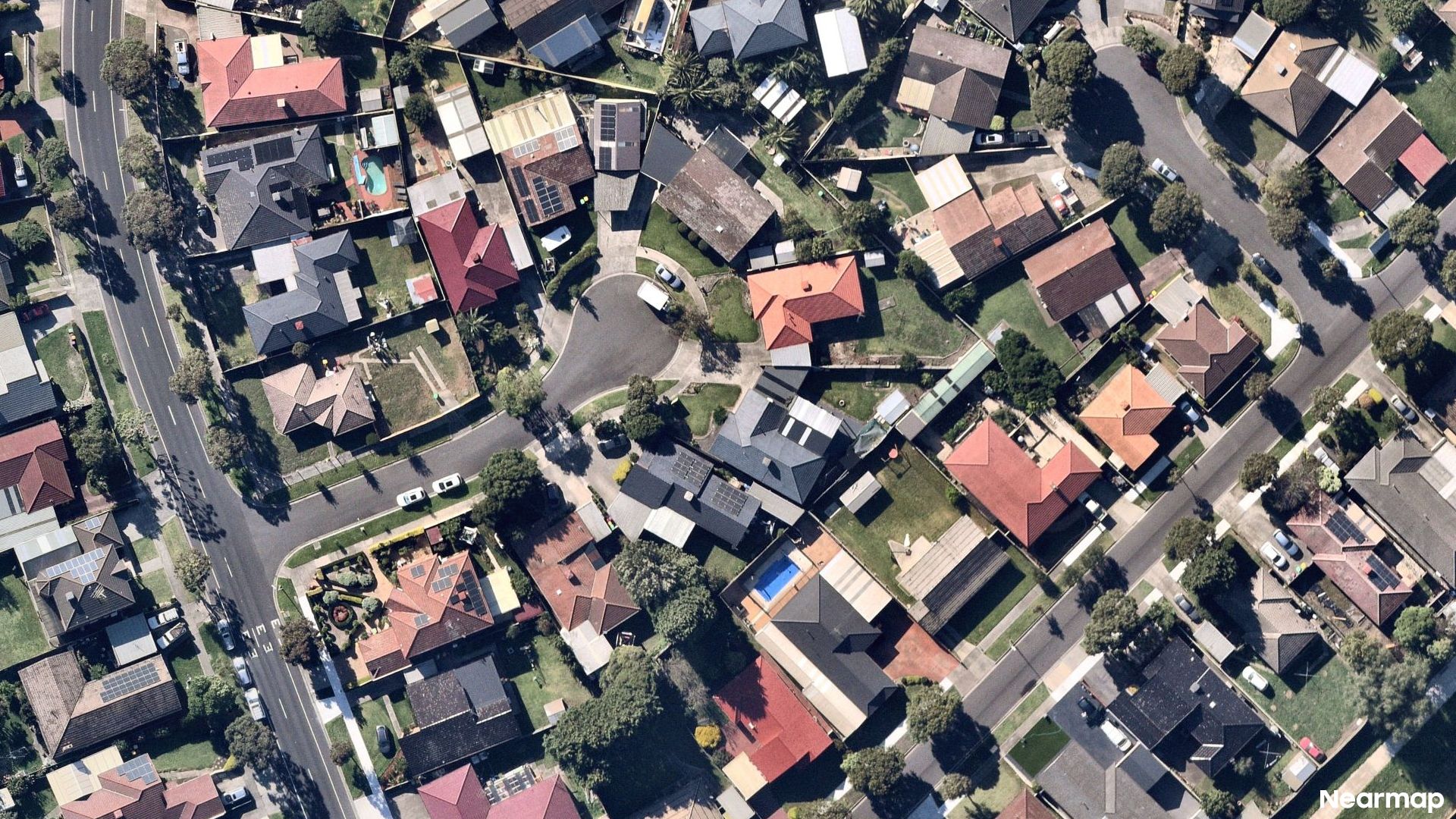 Vertical aerial view