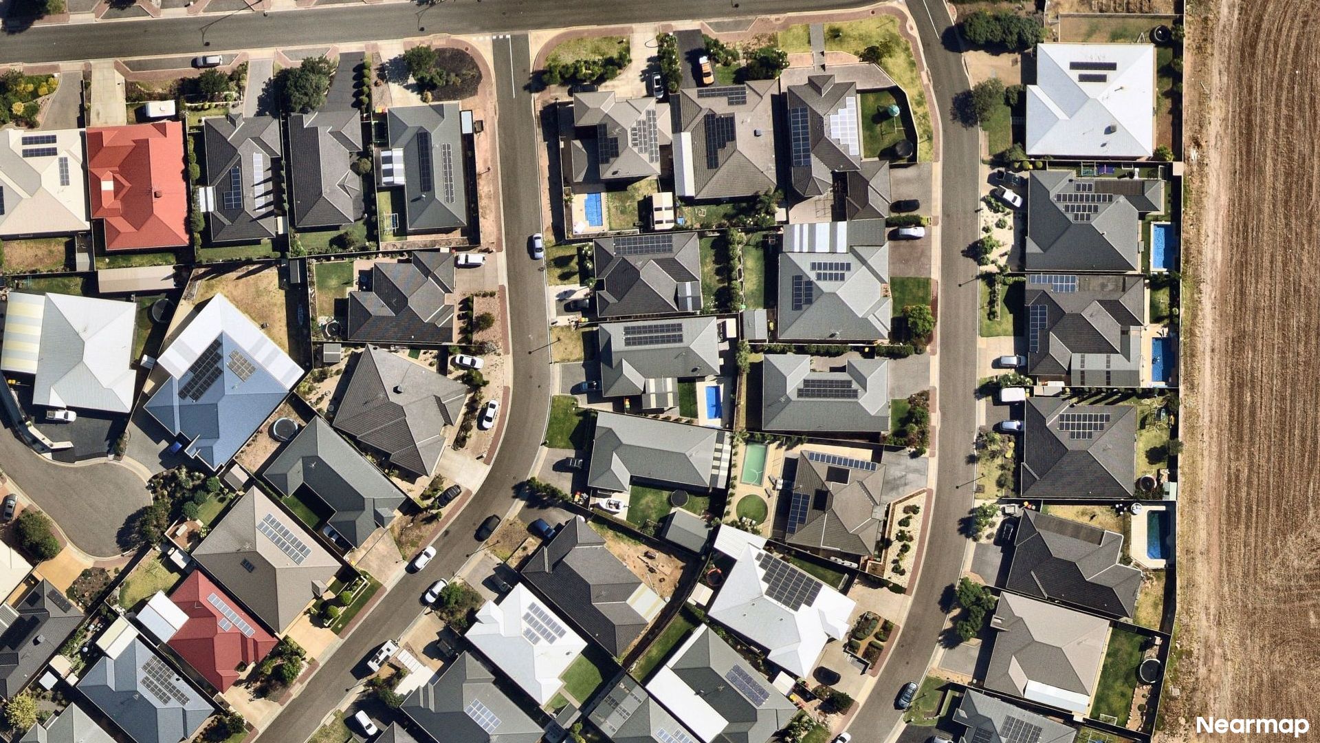 Vertical aerial view