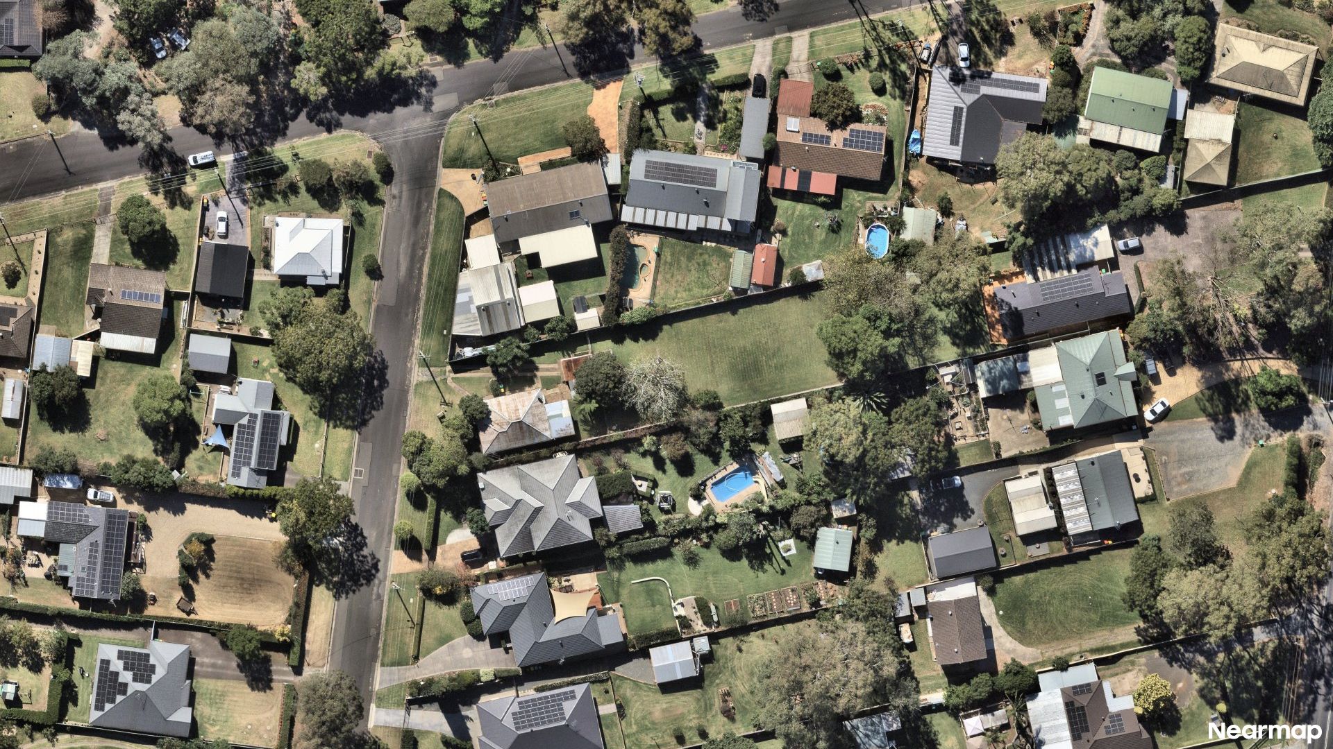 Vertical aerial view