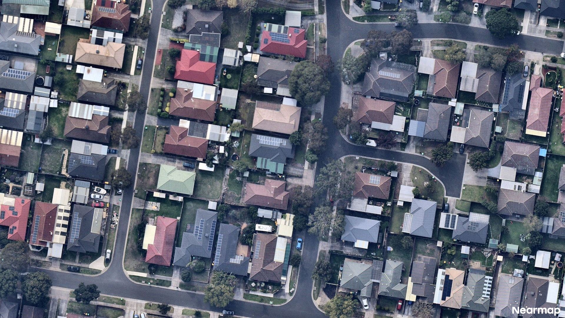 Vertical aerial view