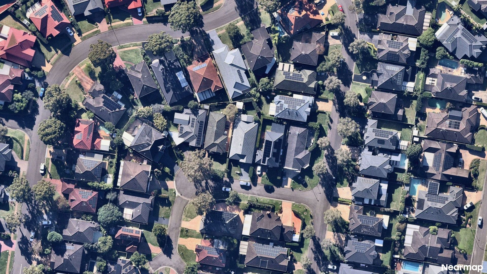Vertical aerial view