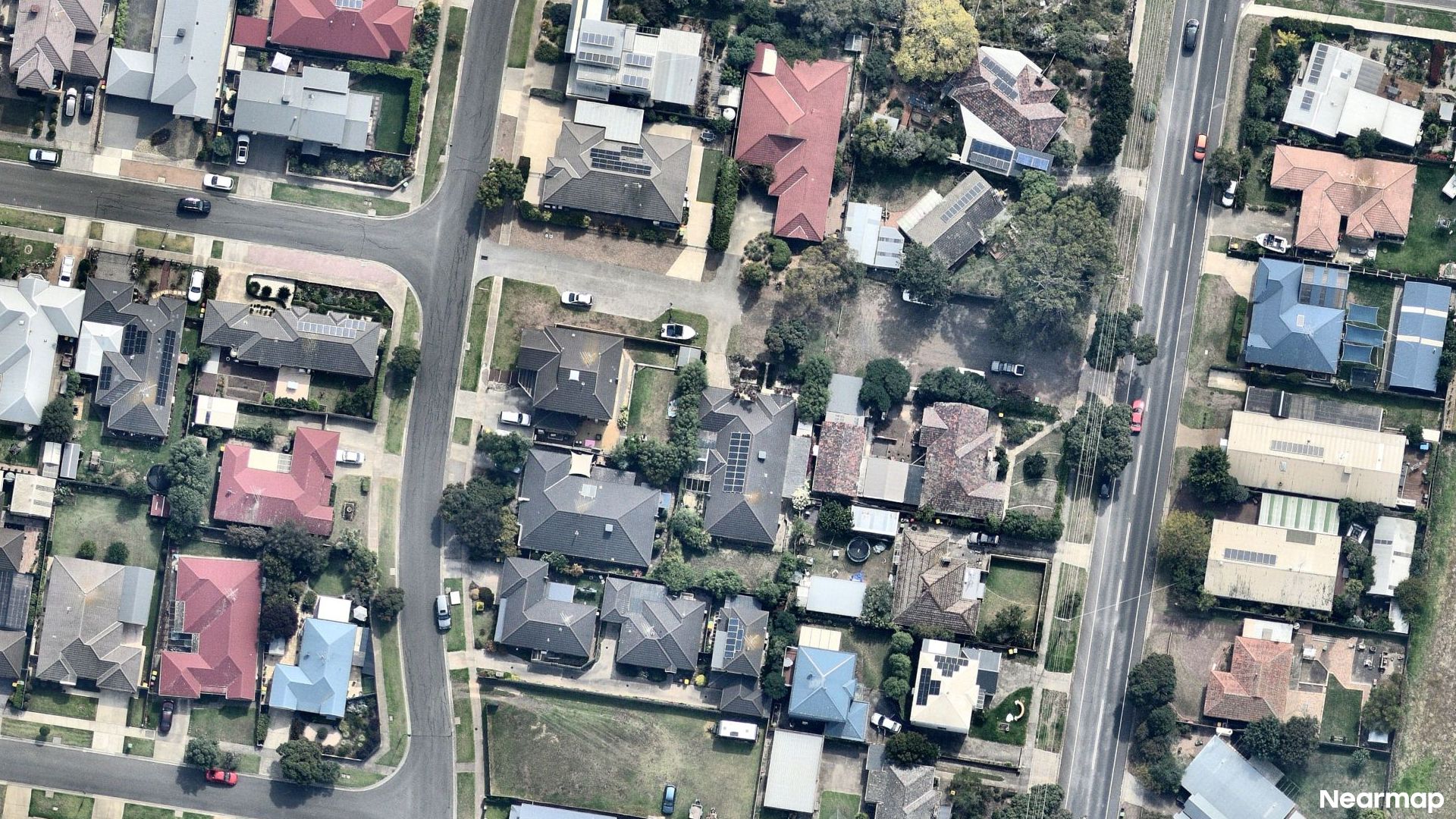 Vertical aerial view