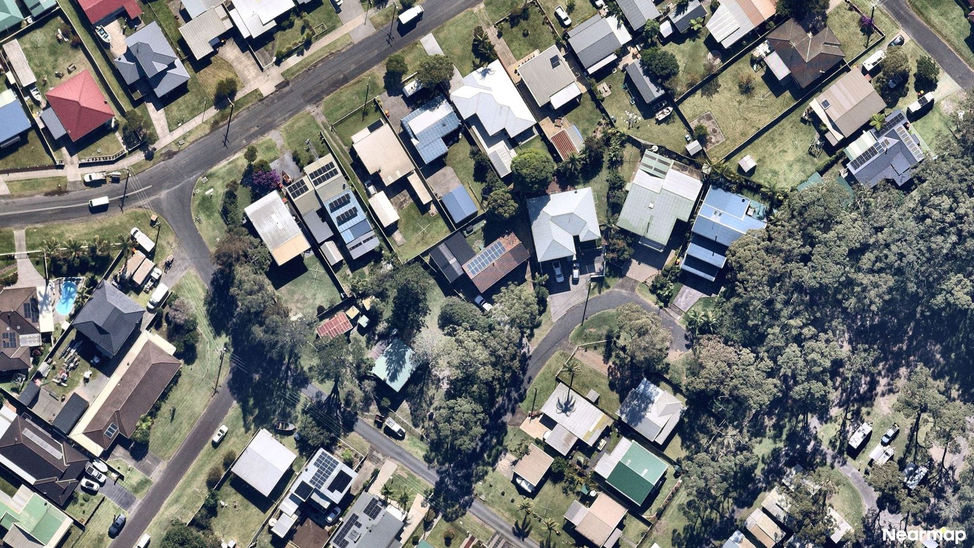 Vertical aerial view