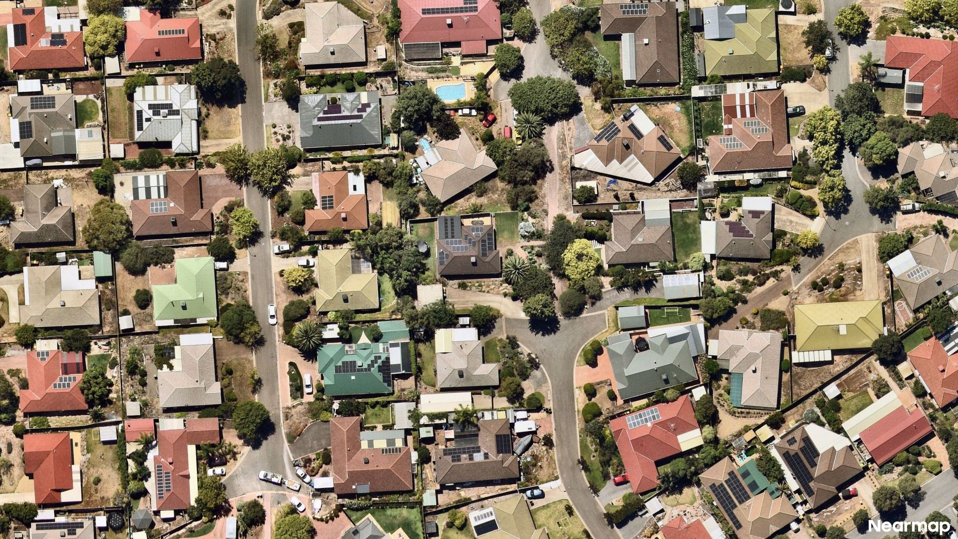Vertical aerial view