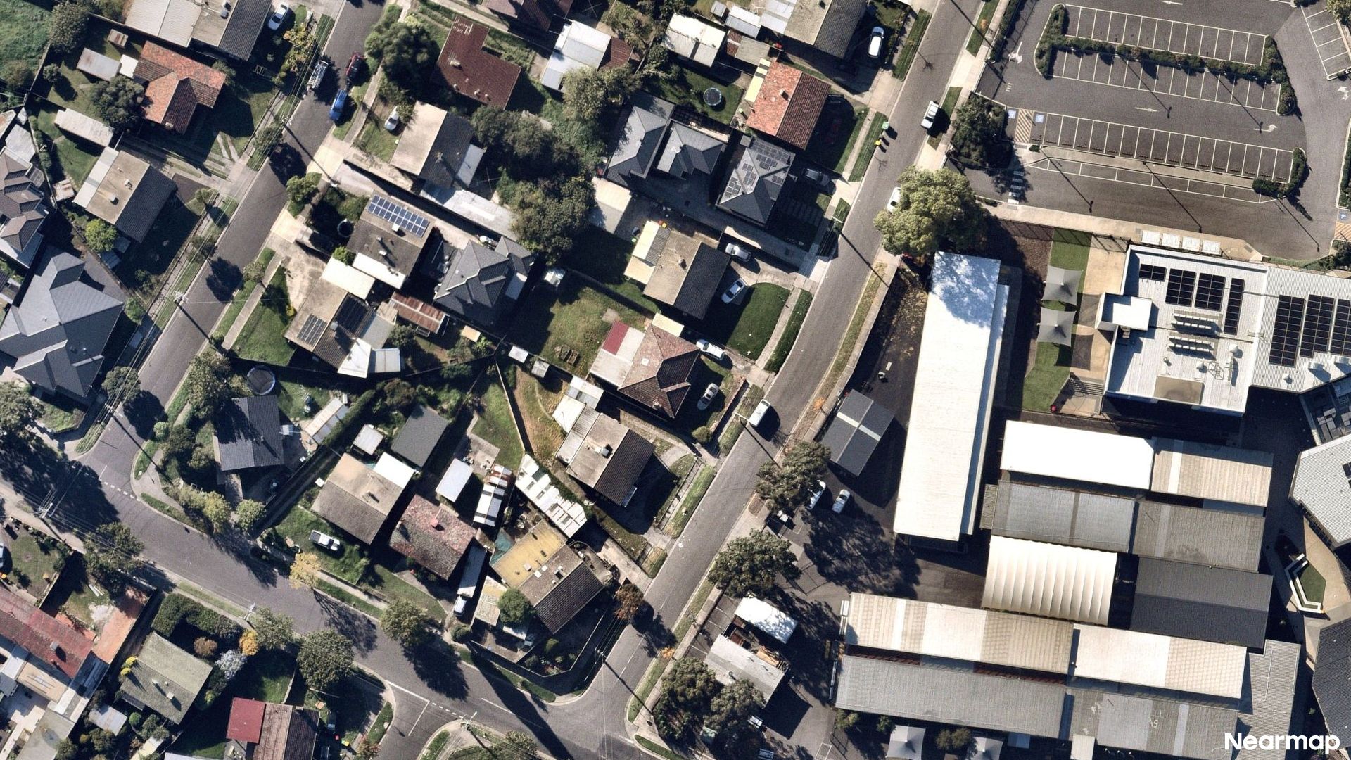 Vertical aerial view