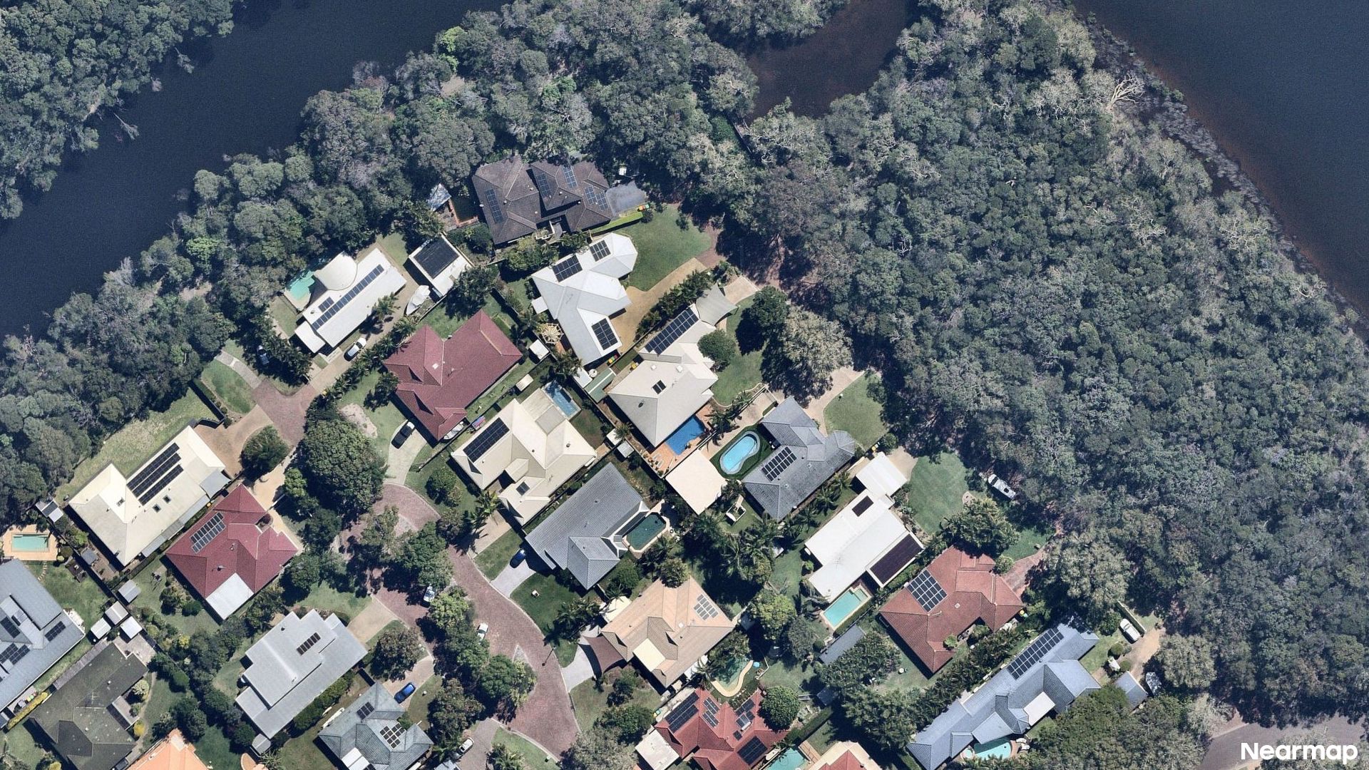 Vertical aerial view
