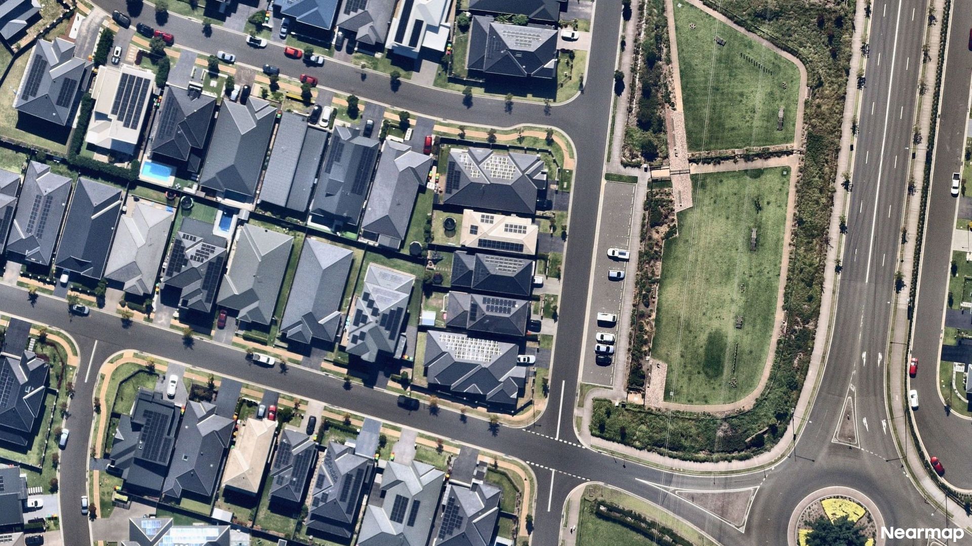 Vertical aerial view