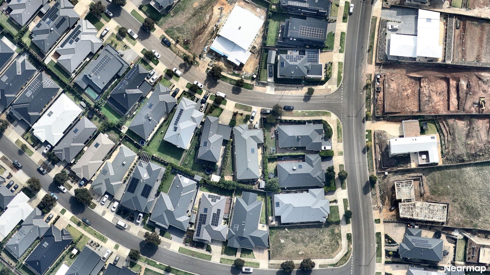 Vertical aerial view