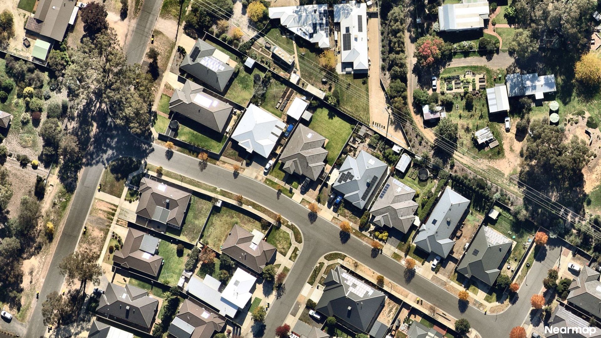 Vertical aerial view