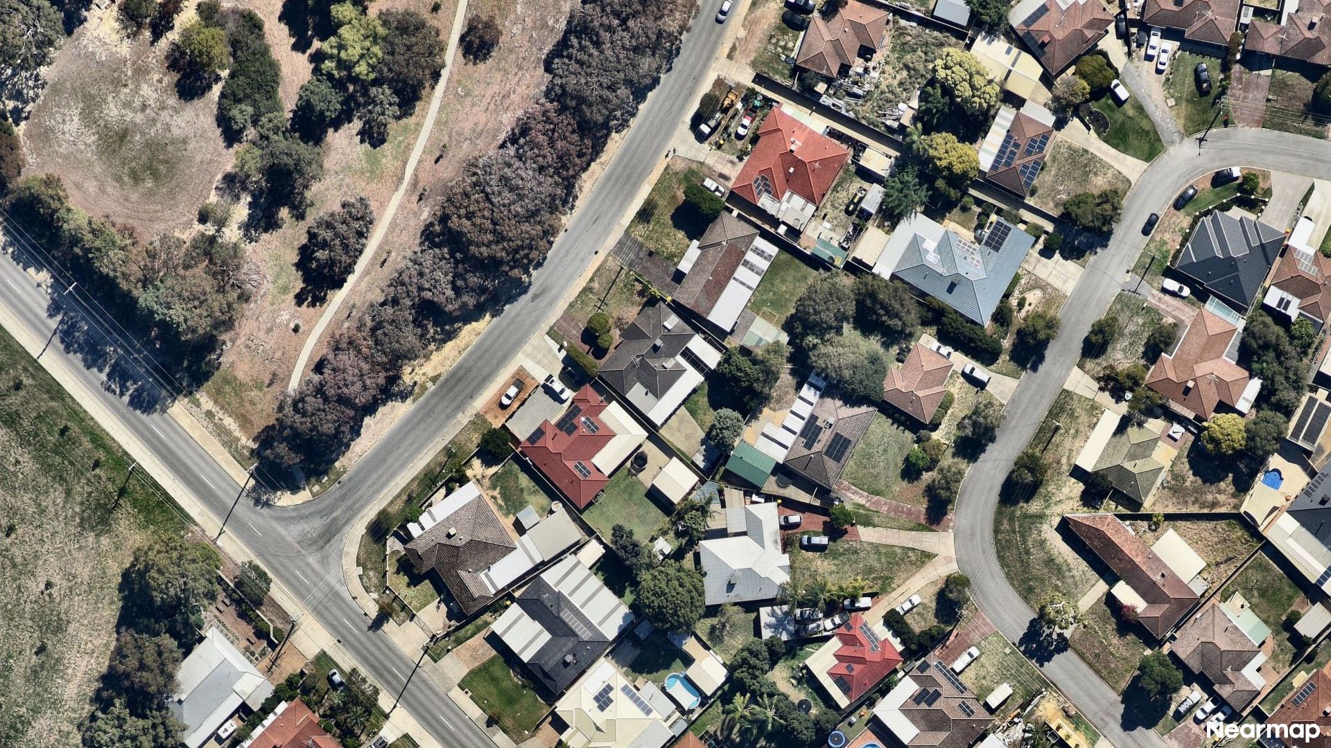 Vertical aerial view