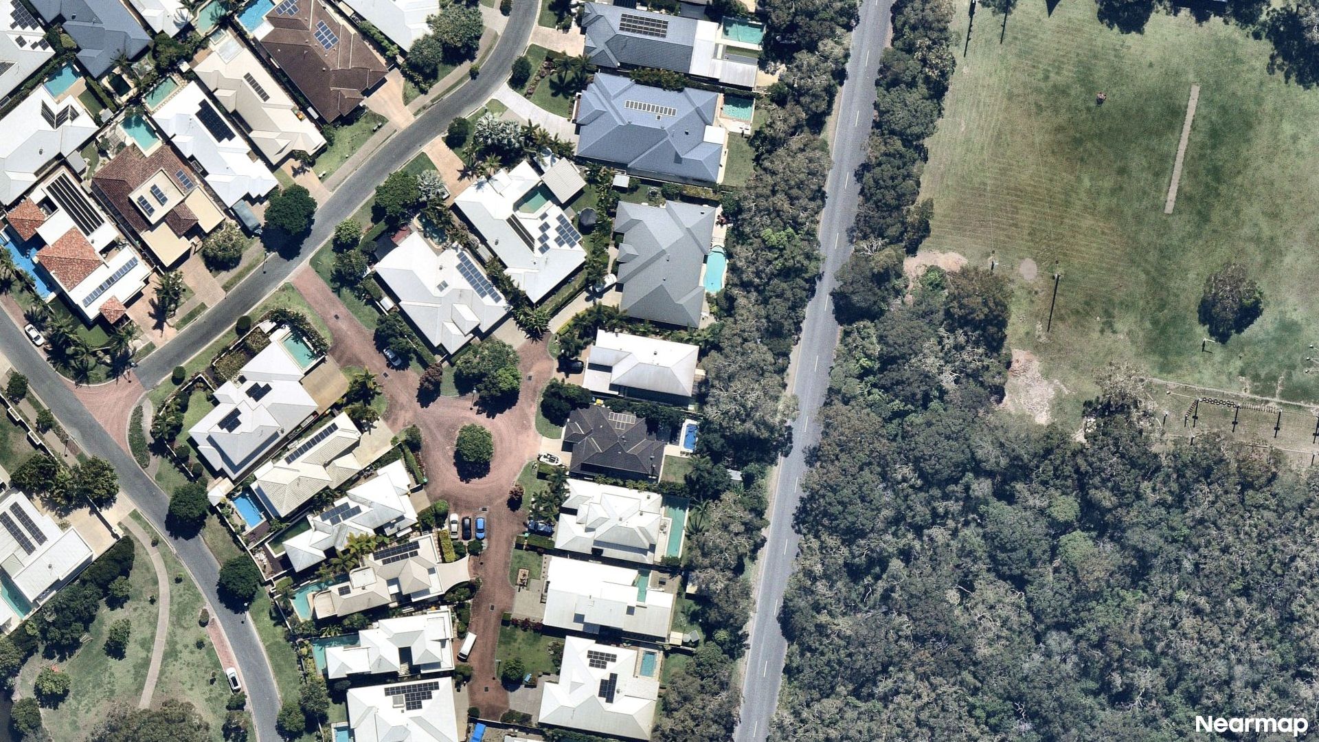 Vertical aerial view
