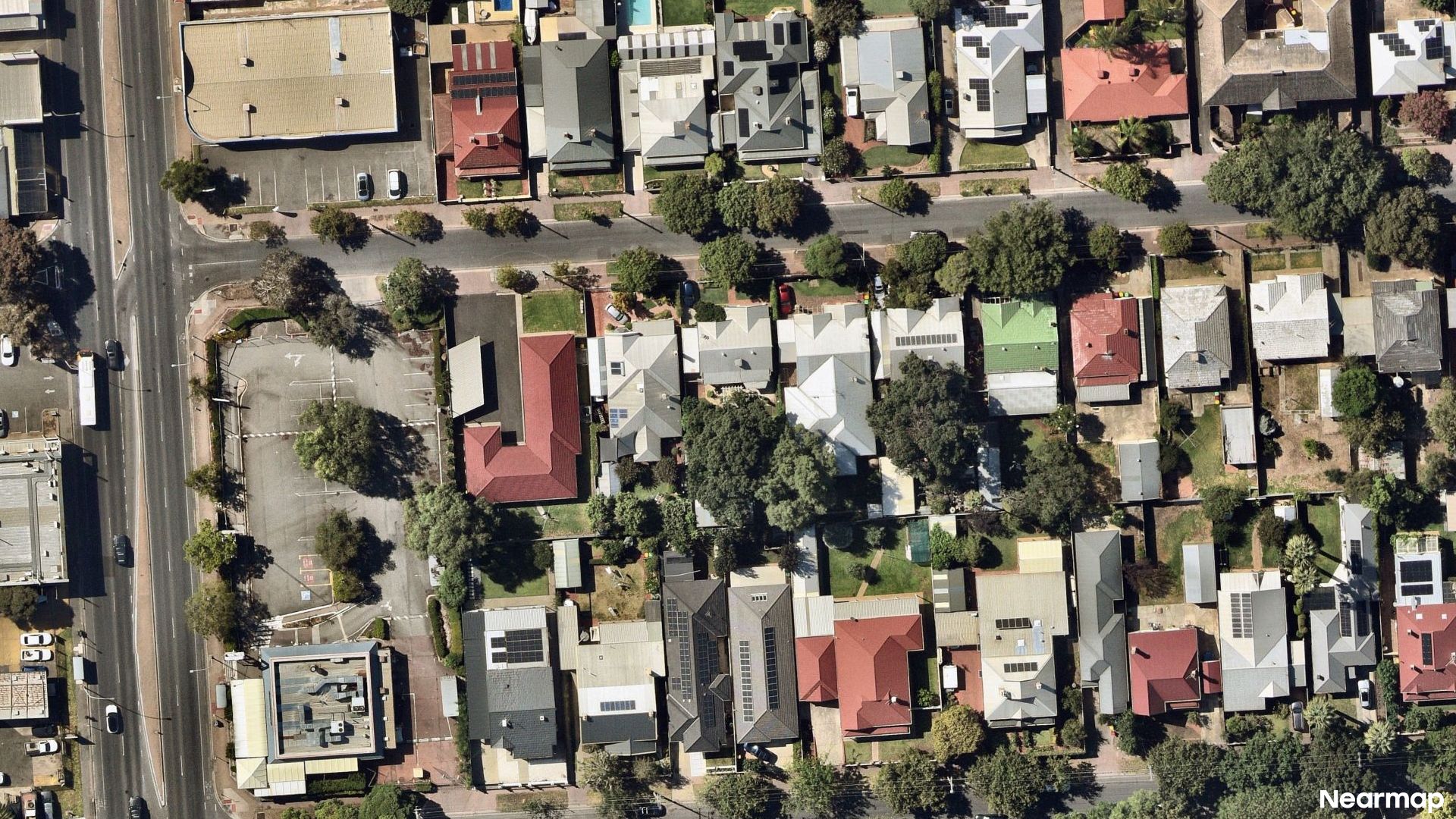 Vertical aerial view