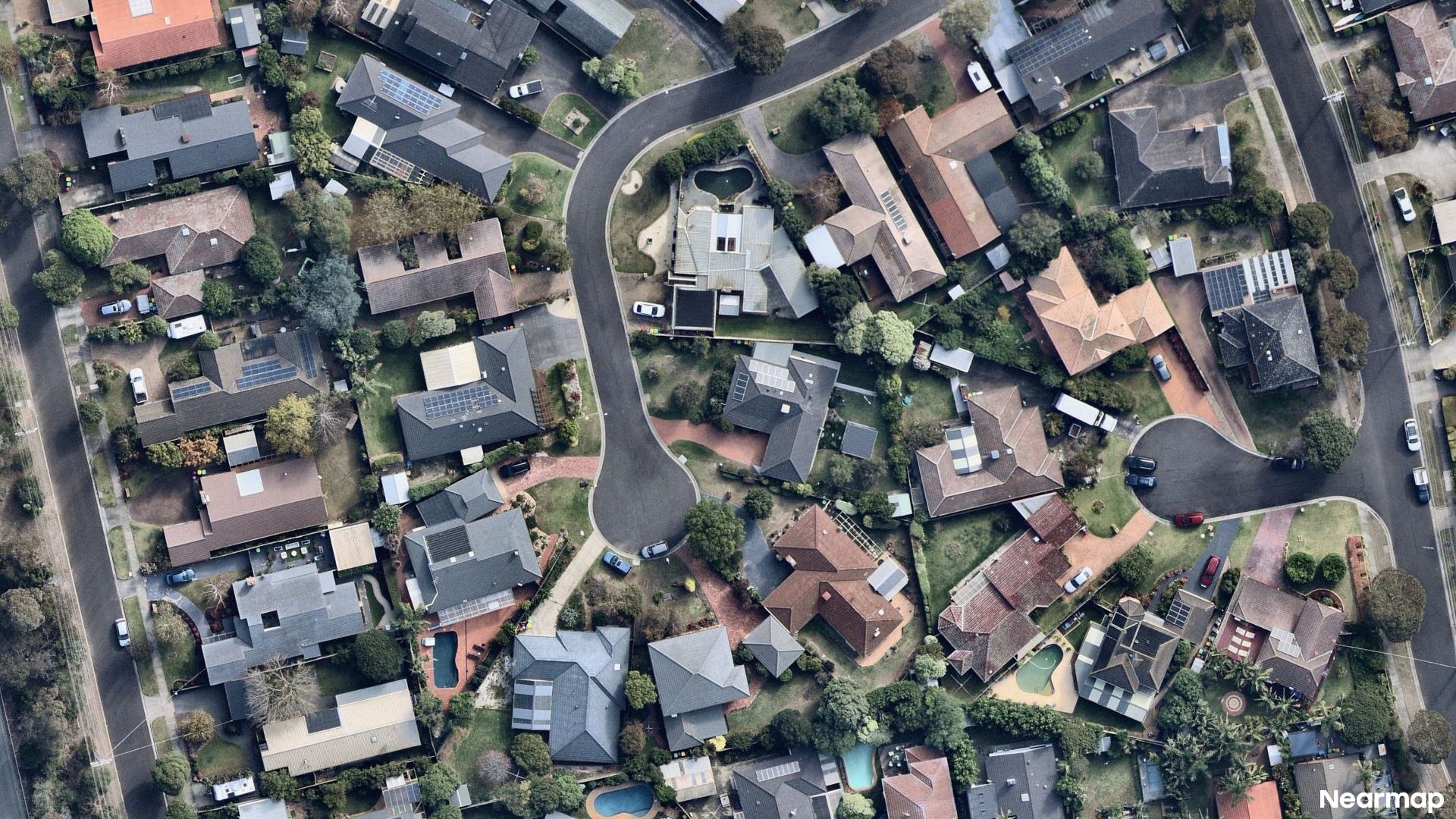 Vertical aerial view