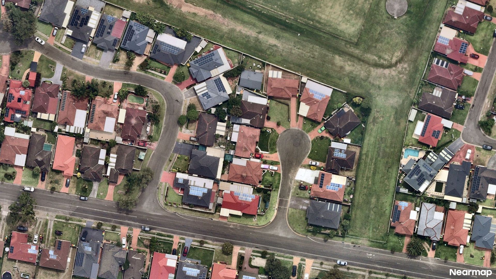Vertical aerial view