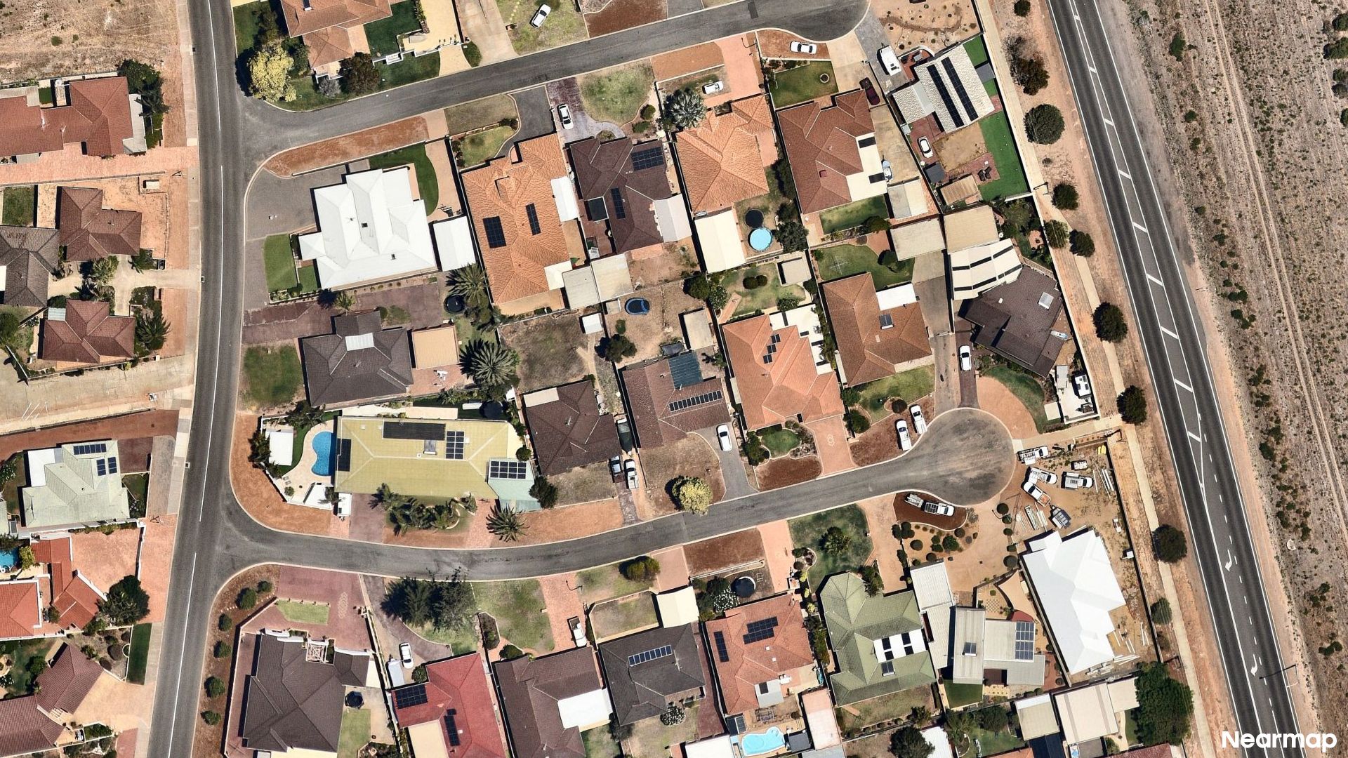 Vertical aerial view