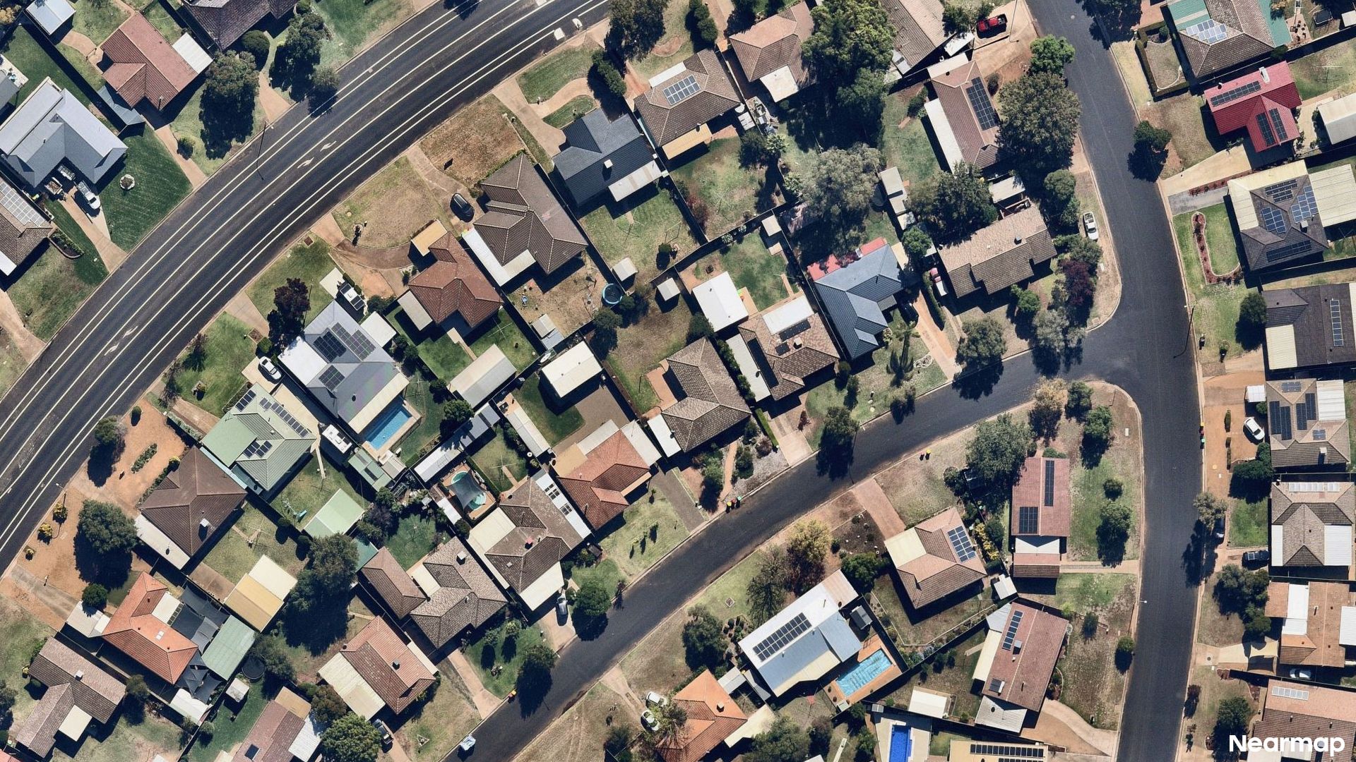 Vertical aerial view