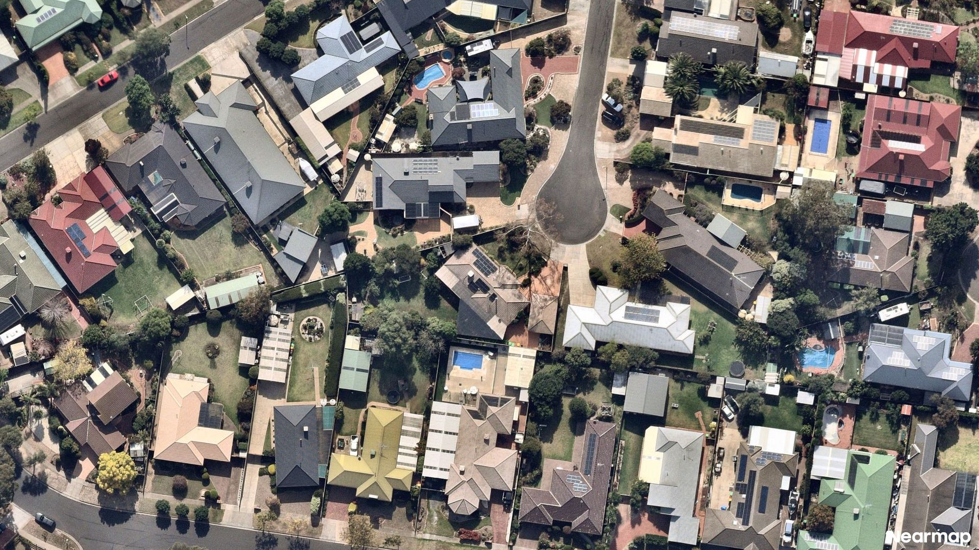 Vertical aerial view