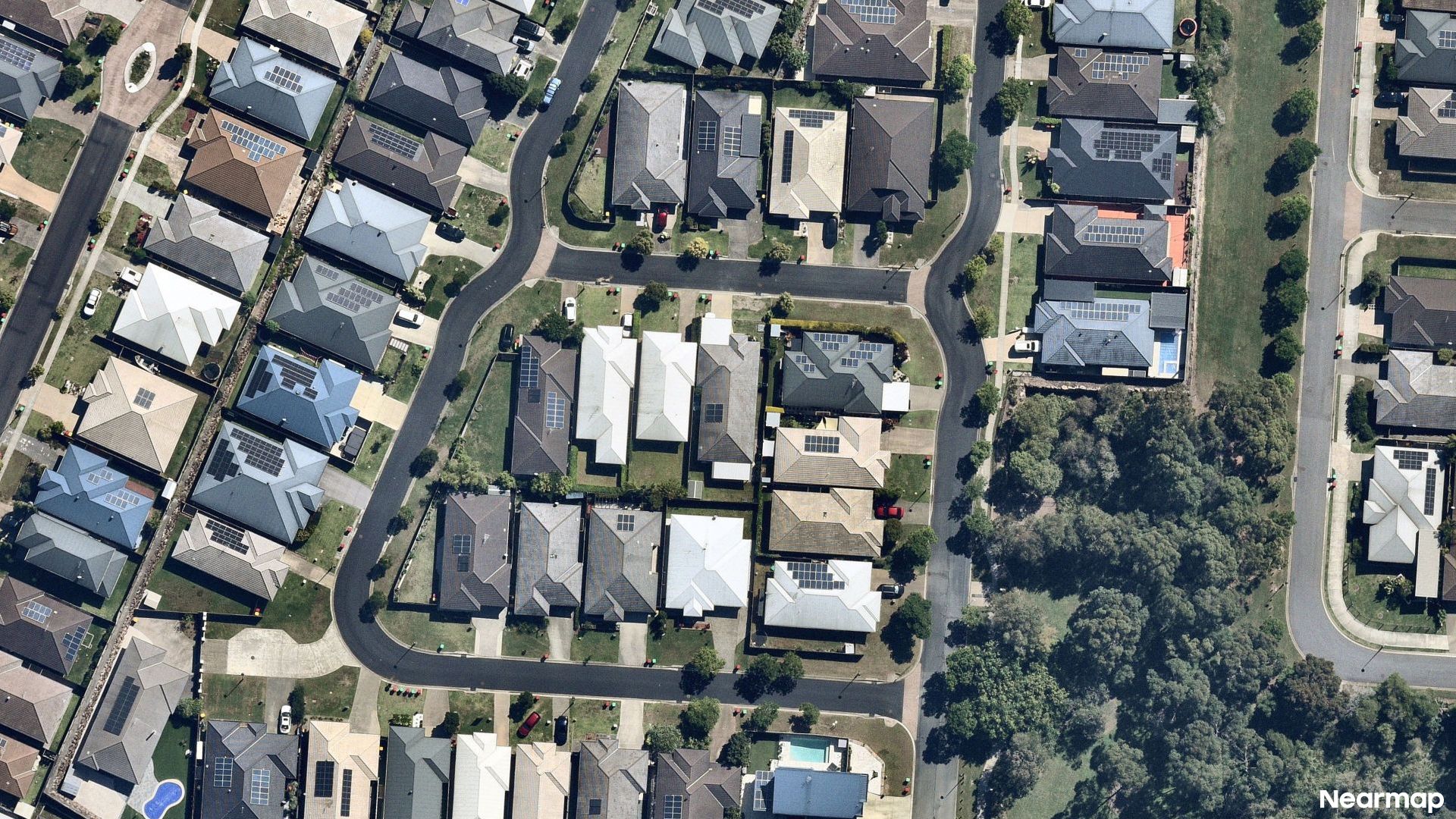 Vertical aerial view