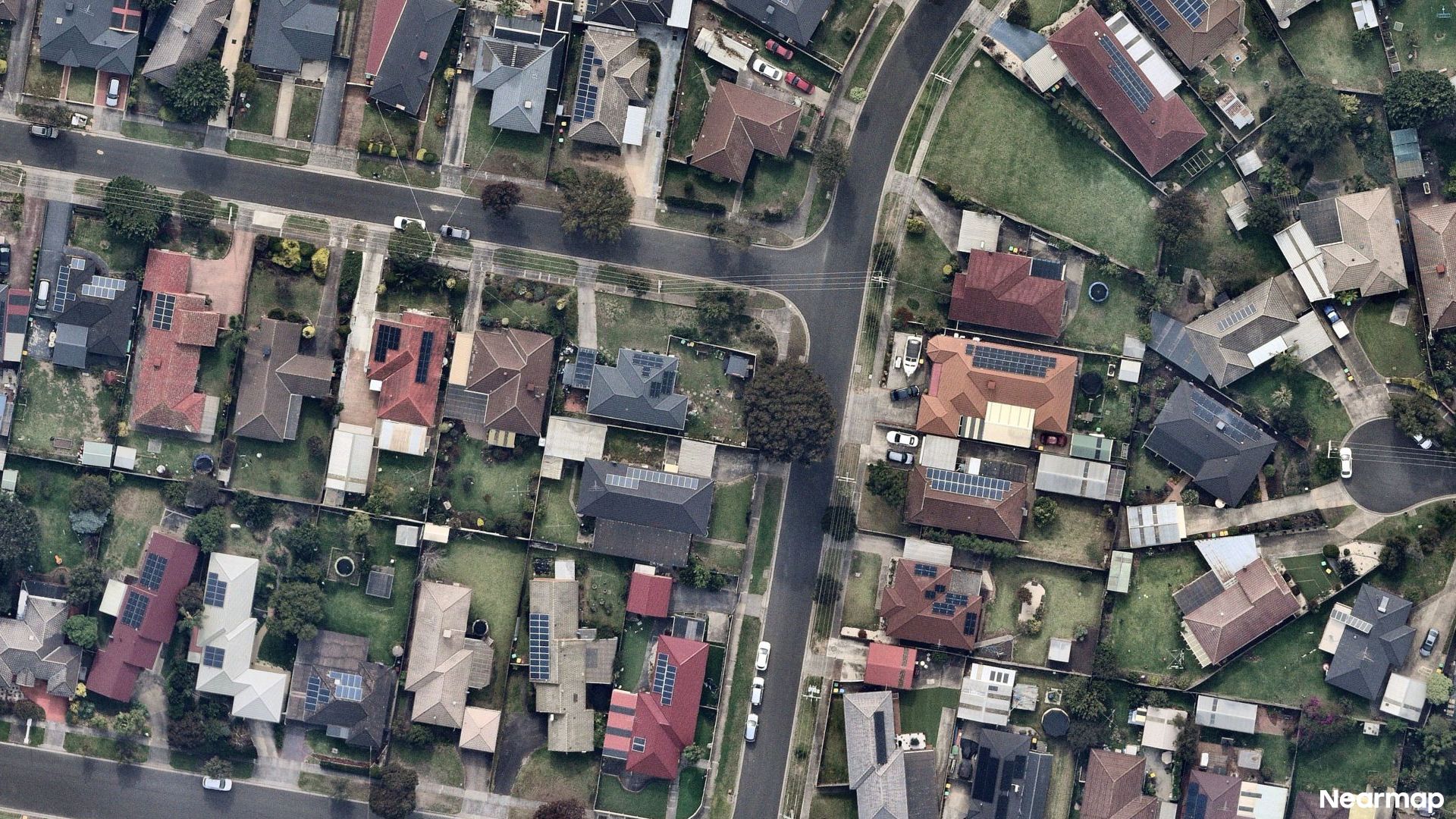 Vertical aerial view