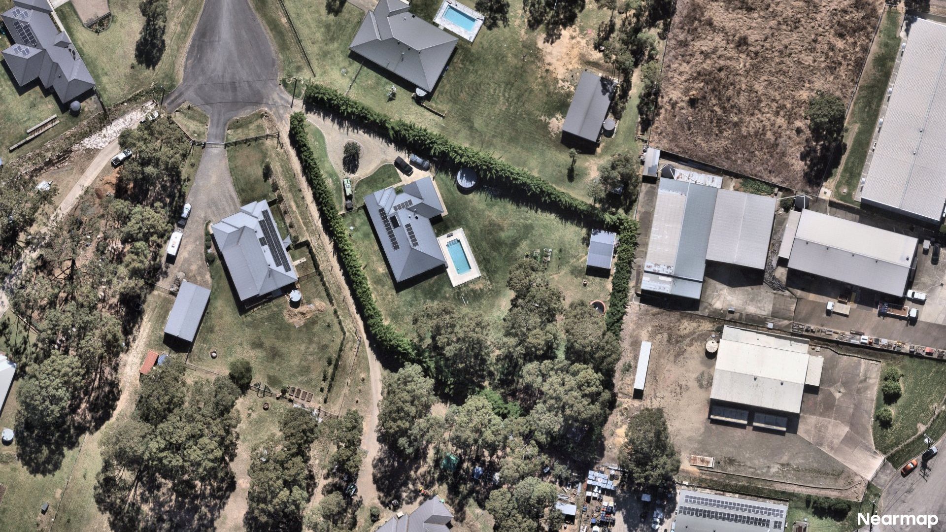 Vertical aerial view