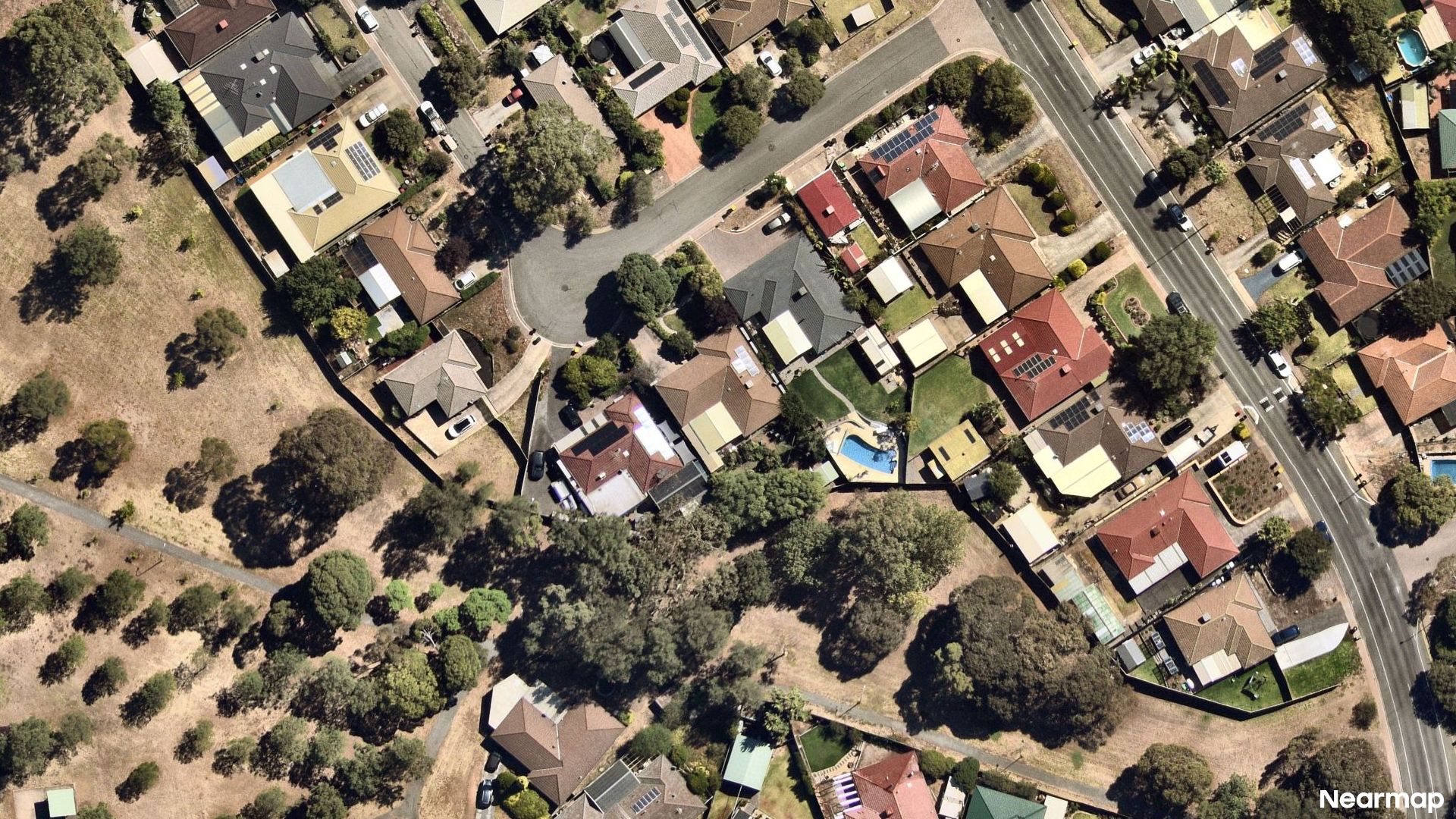Vertical aerial view