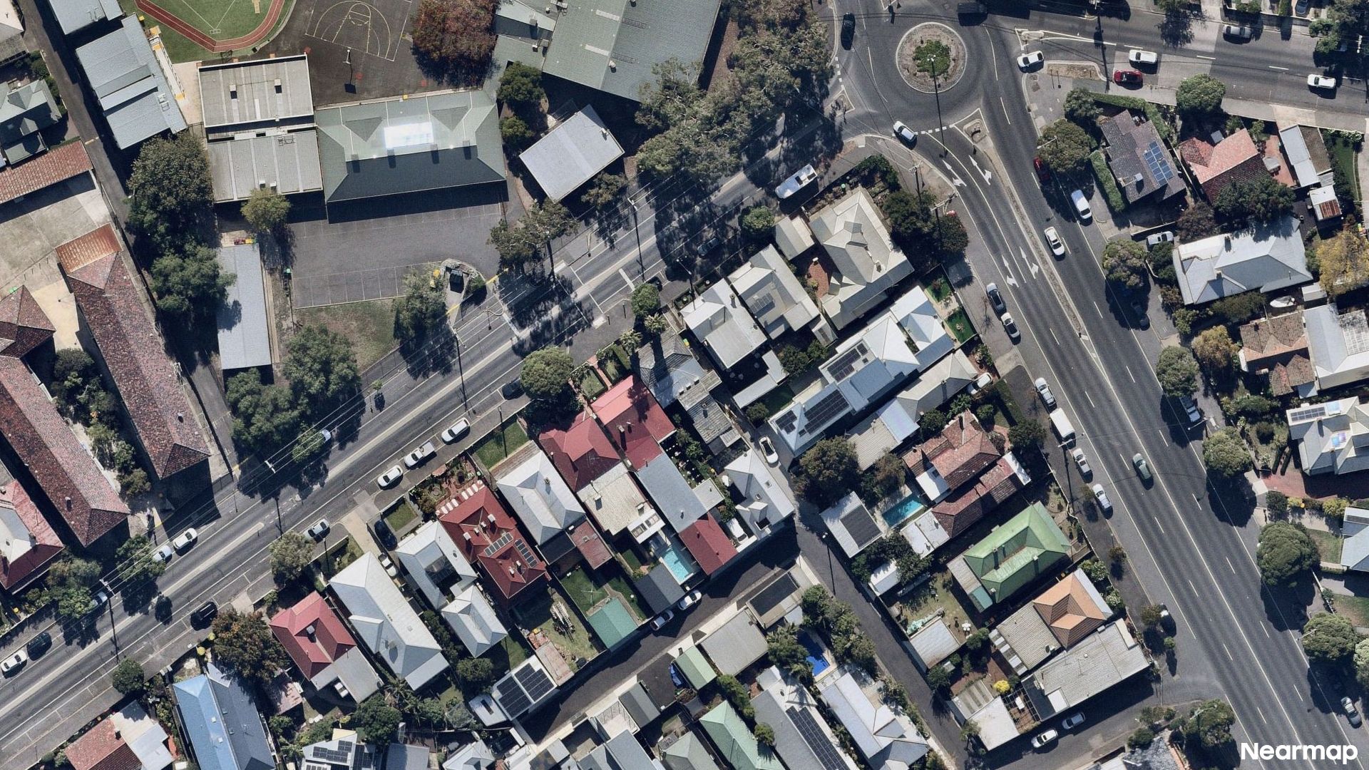 Vertical aerial view