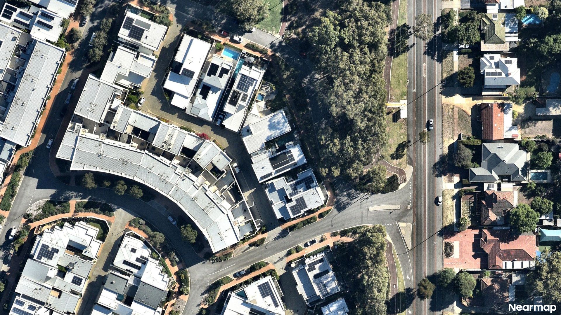 Vertical aerial view