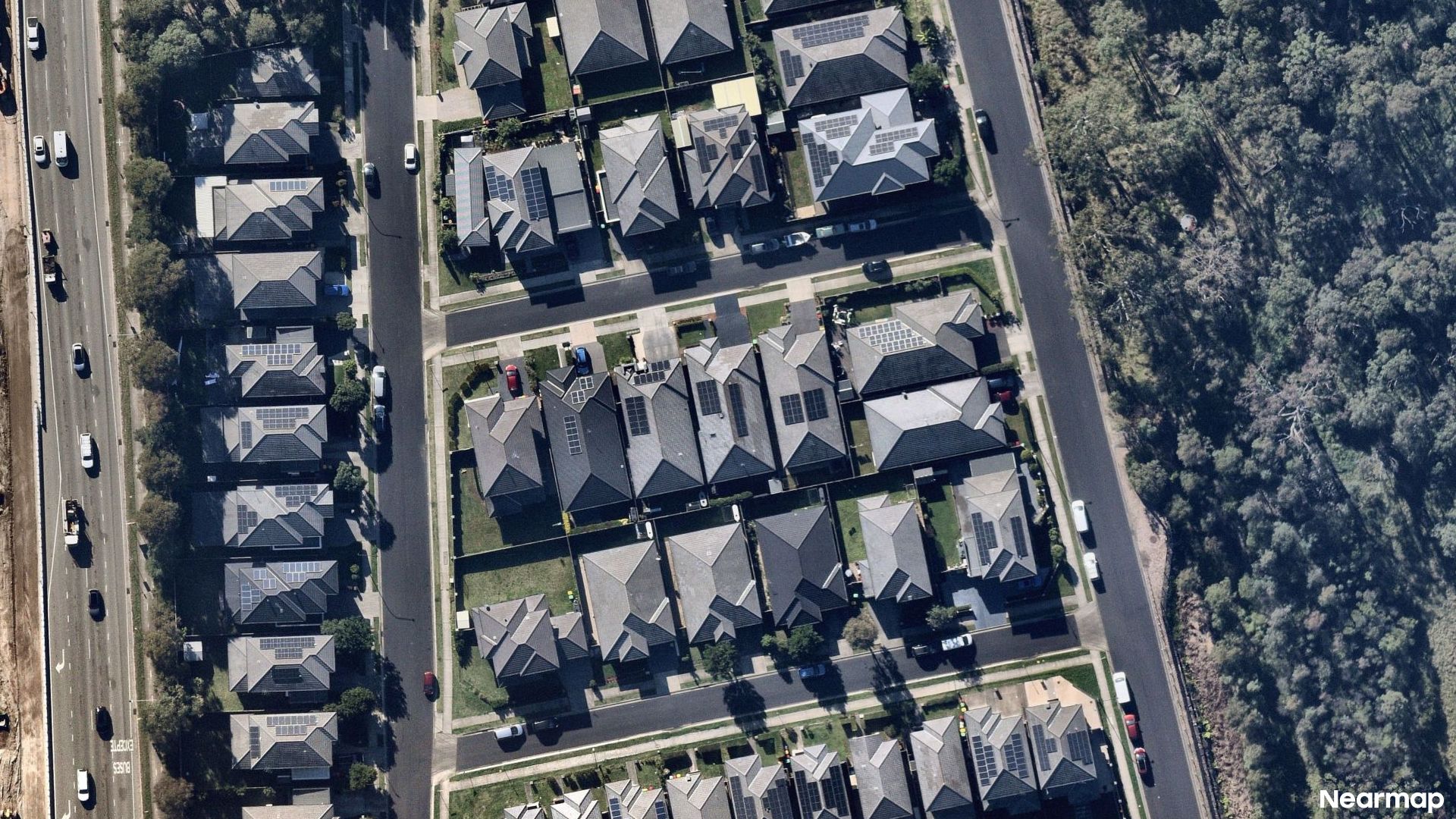 Vertical aerial view