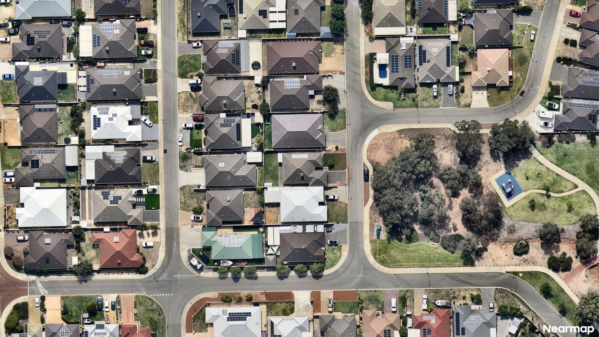 Vertical aerial view