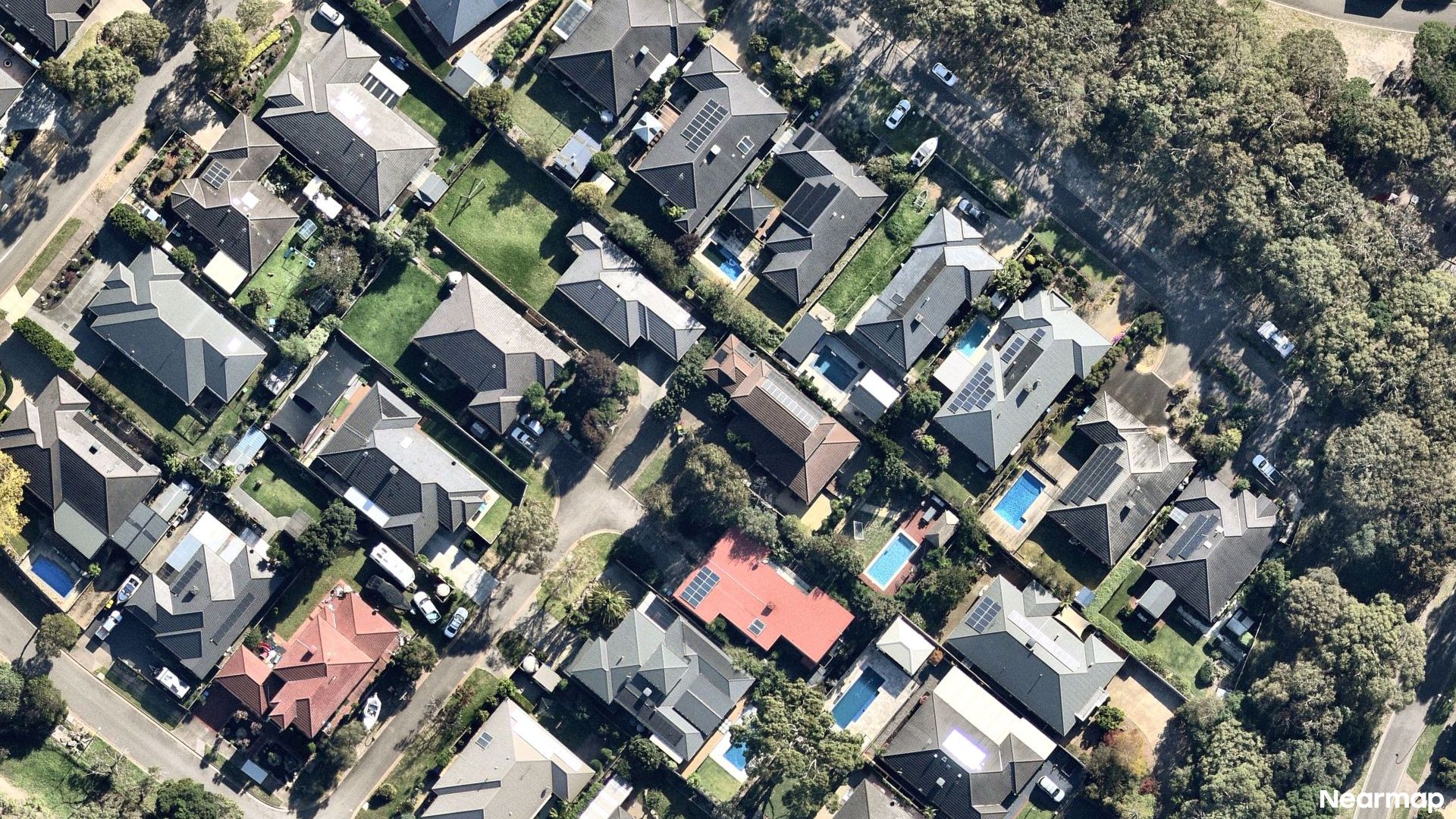 Vertical aerial view