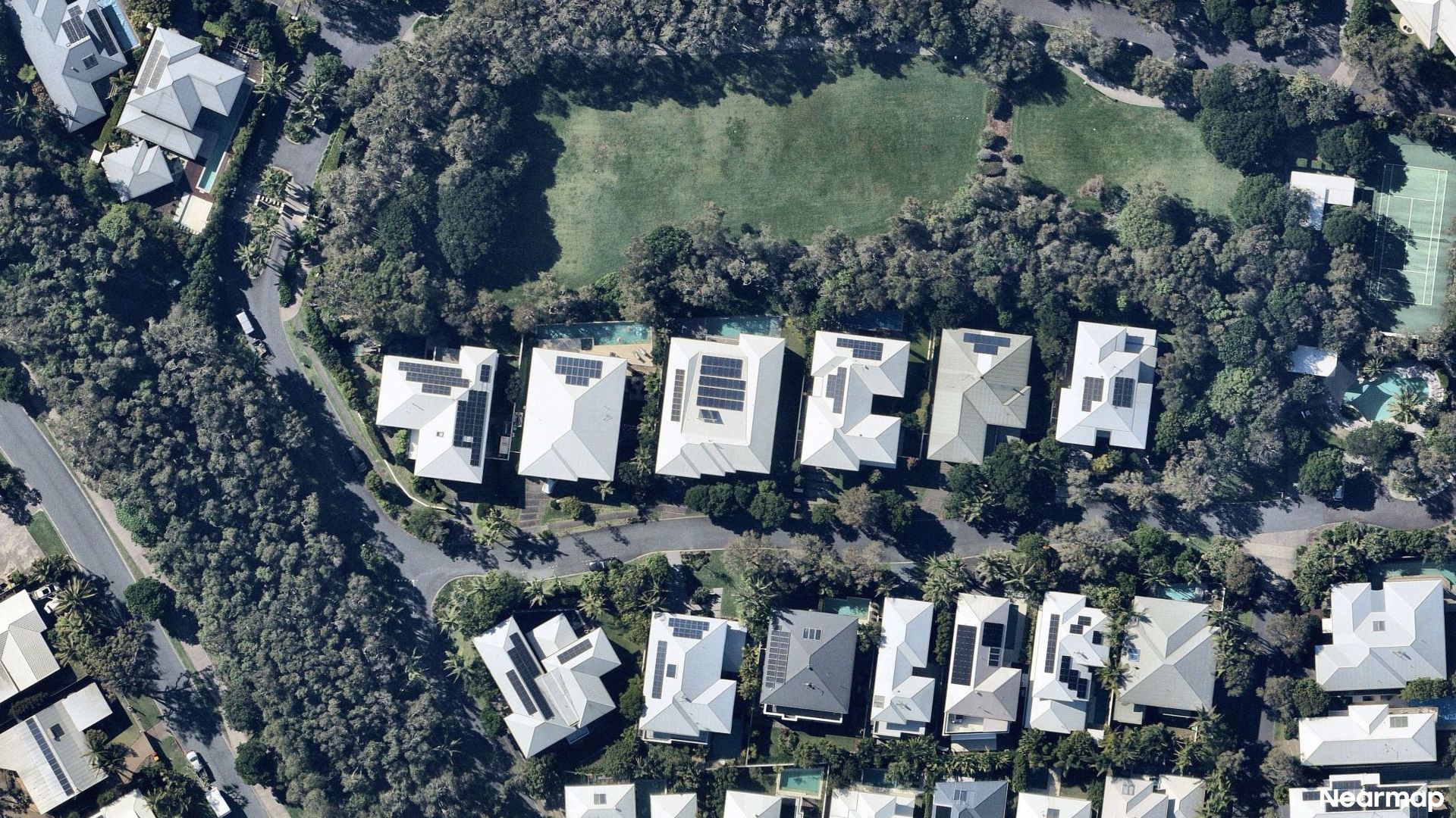 Vertical aerial view