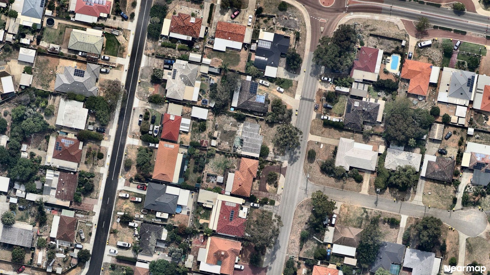 Vertical aerial view