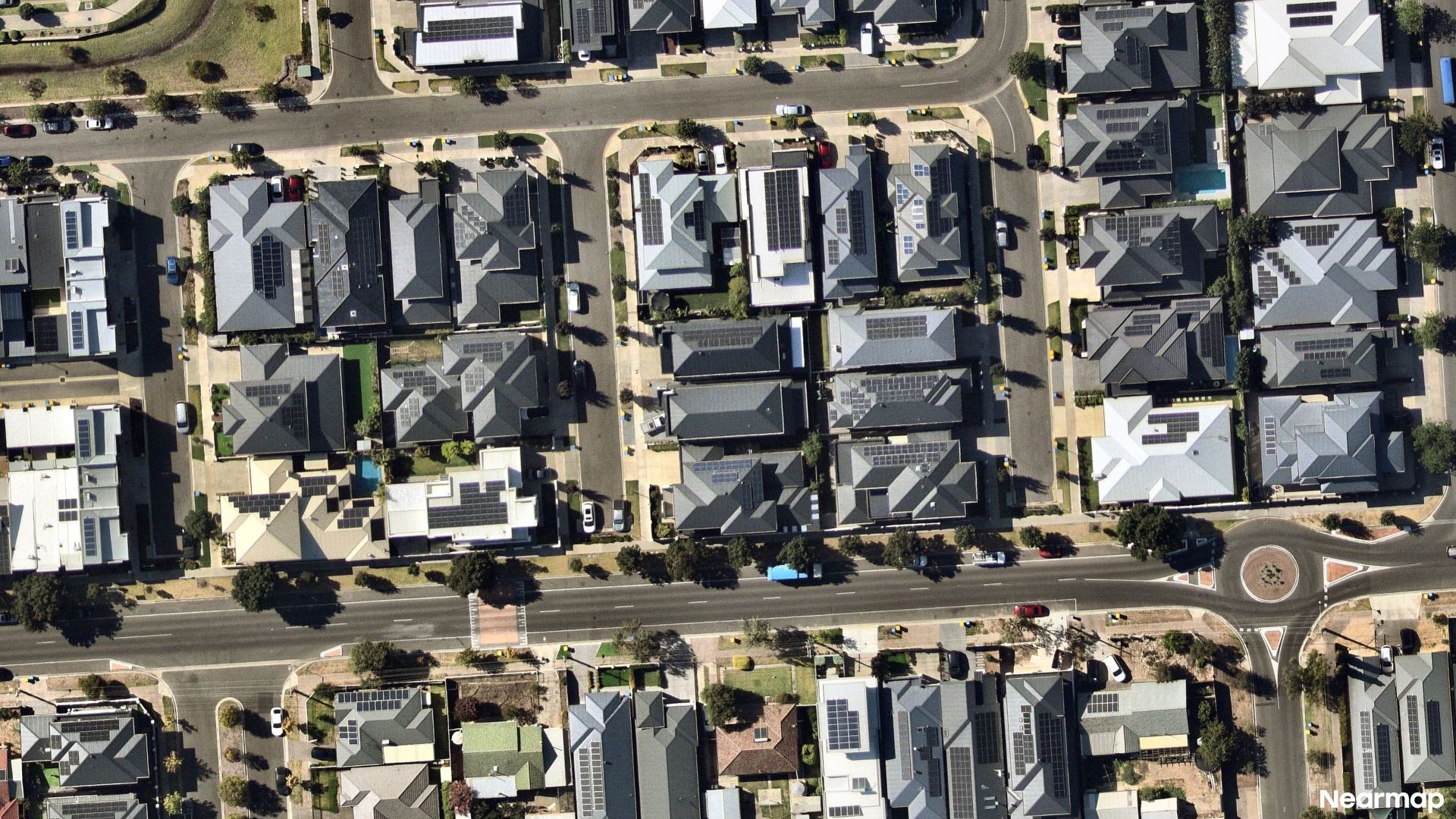 Vertical aerial view