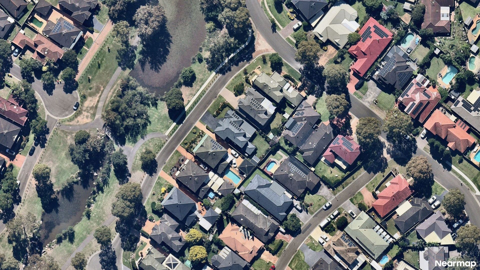 Vertical aerial view
