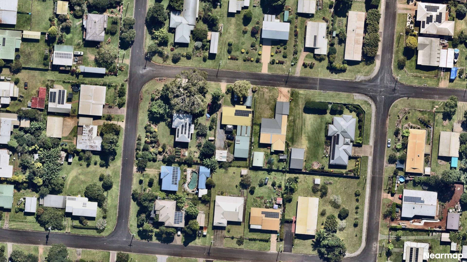 Vertical aerial view