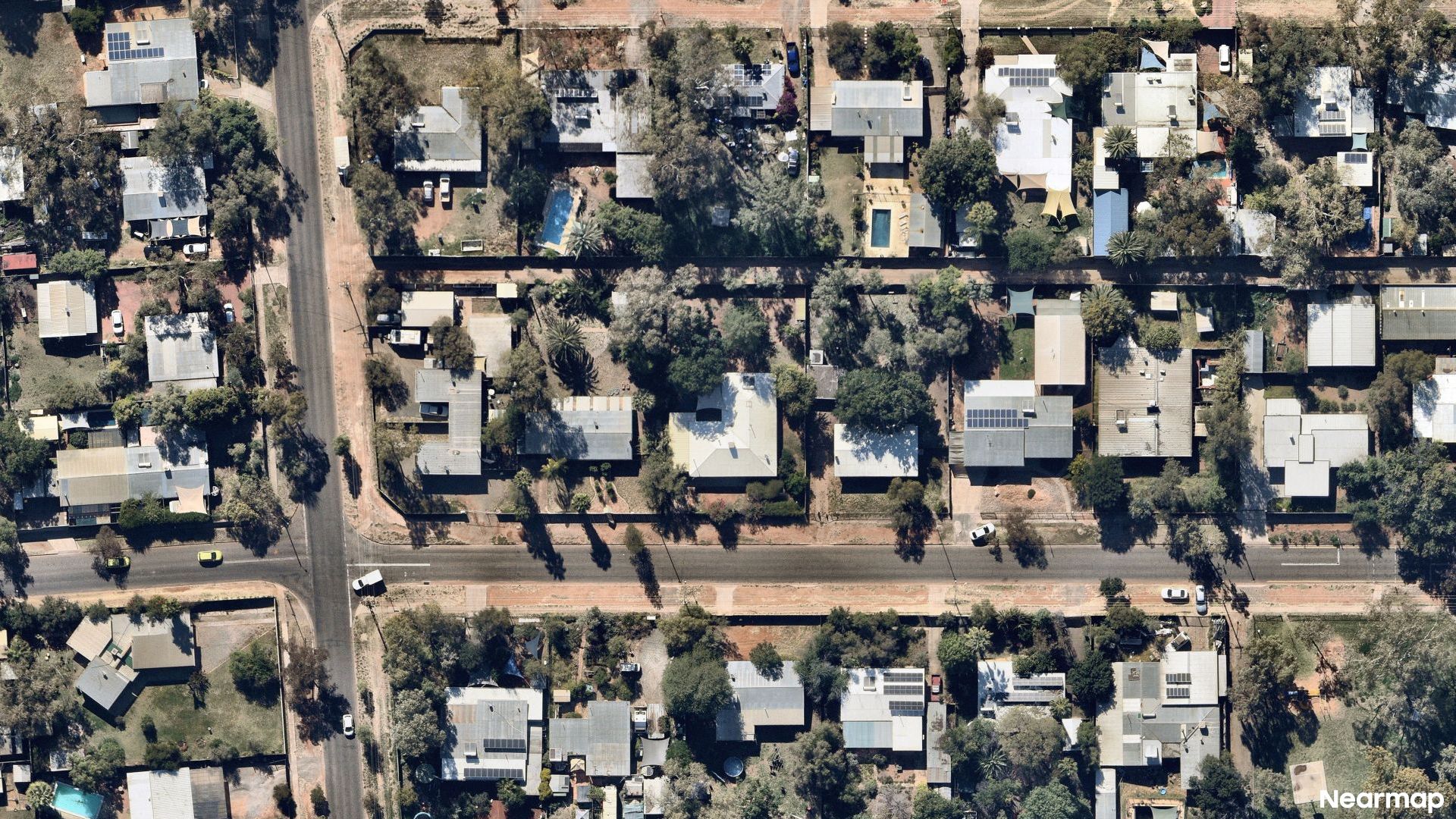 Vertical aerial view
