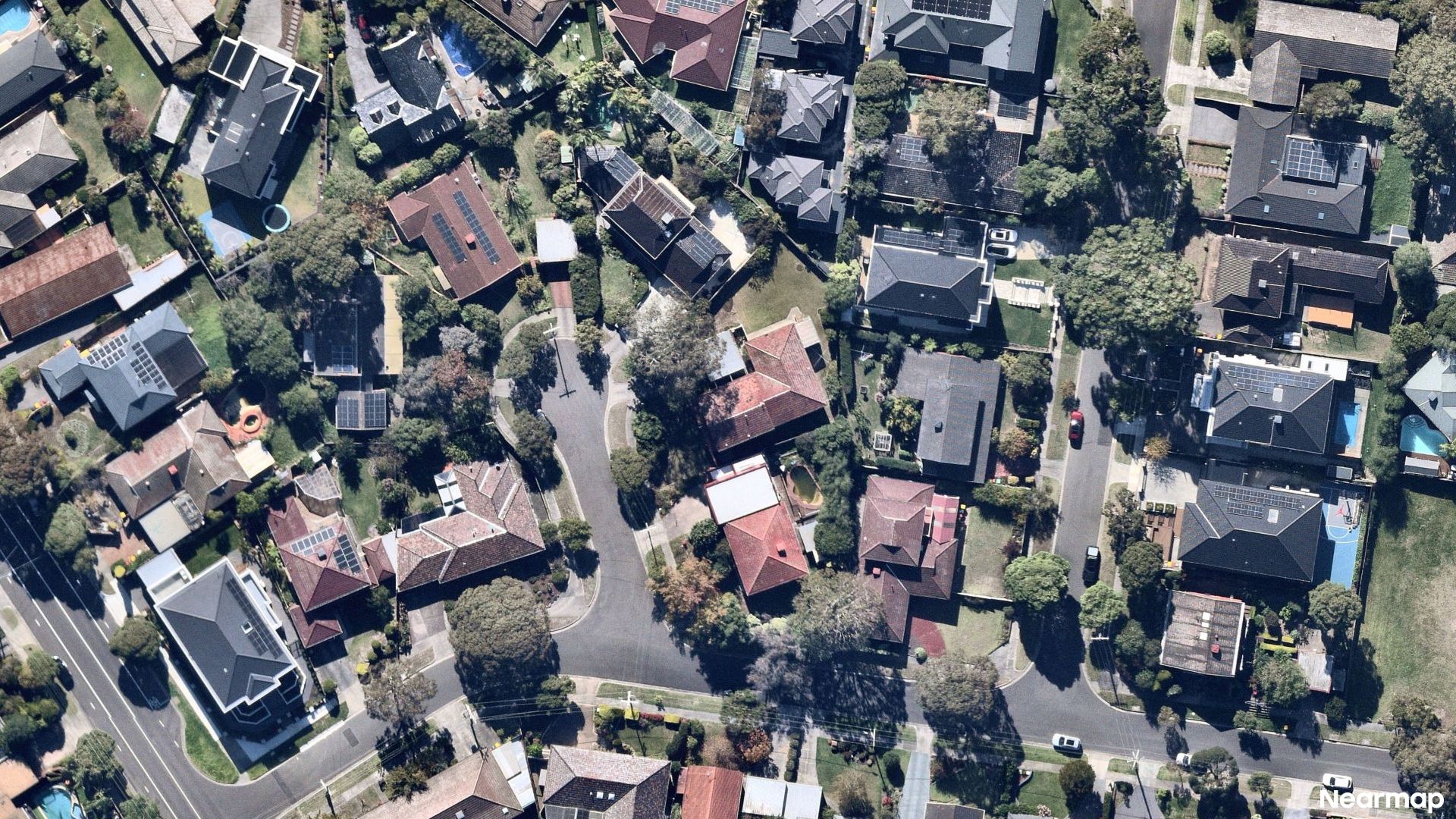 Vertical aerial view