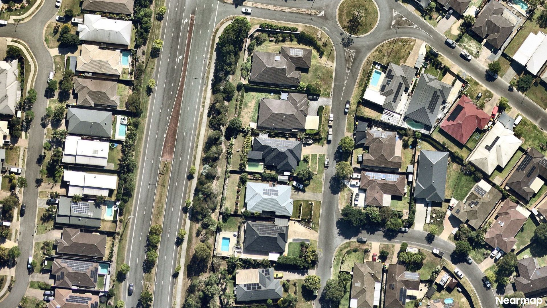 Vertical aerial view