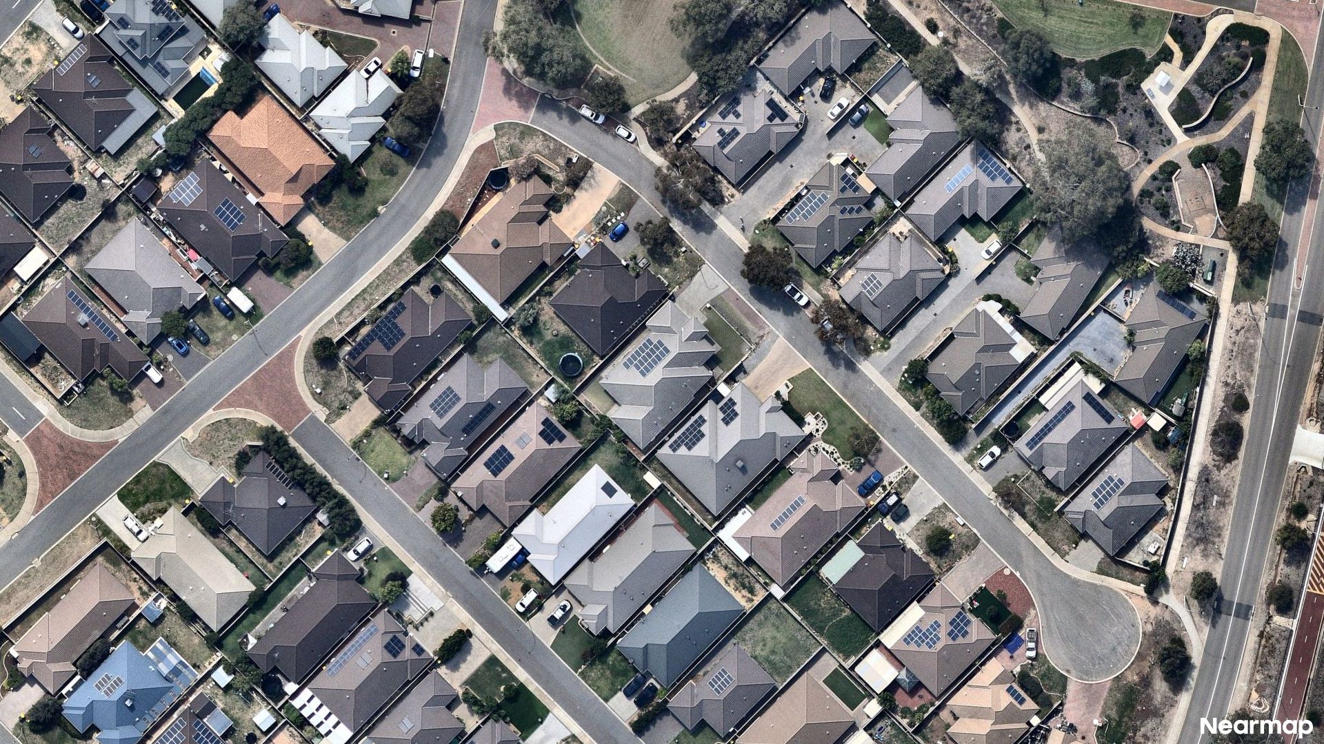 Vertical aerial view