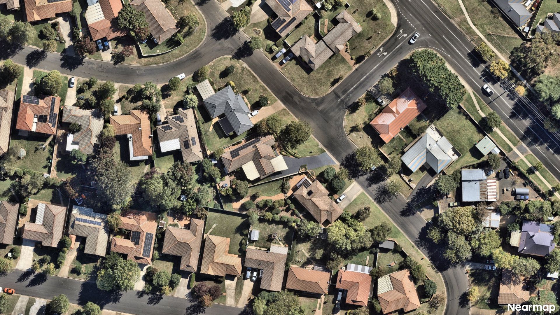 Vertical aerial view