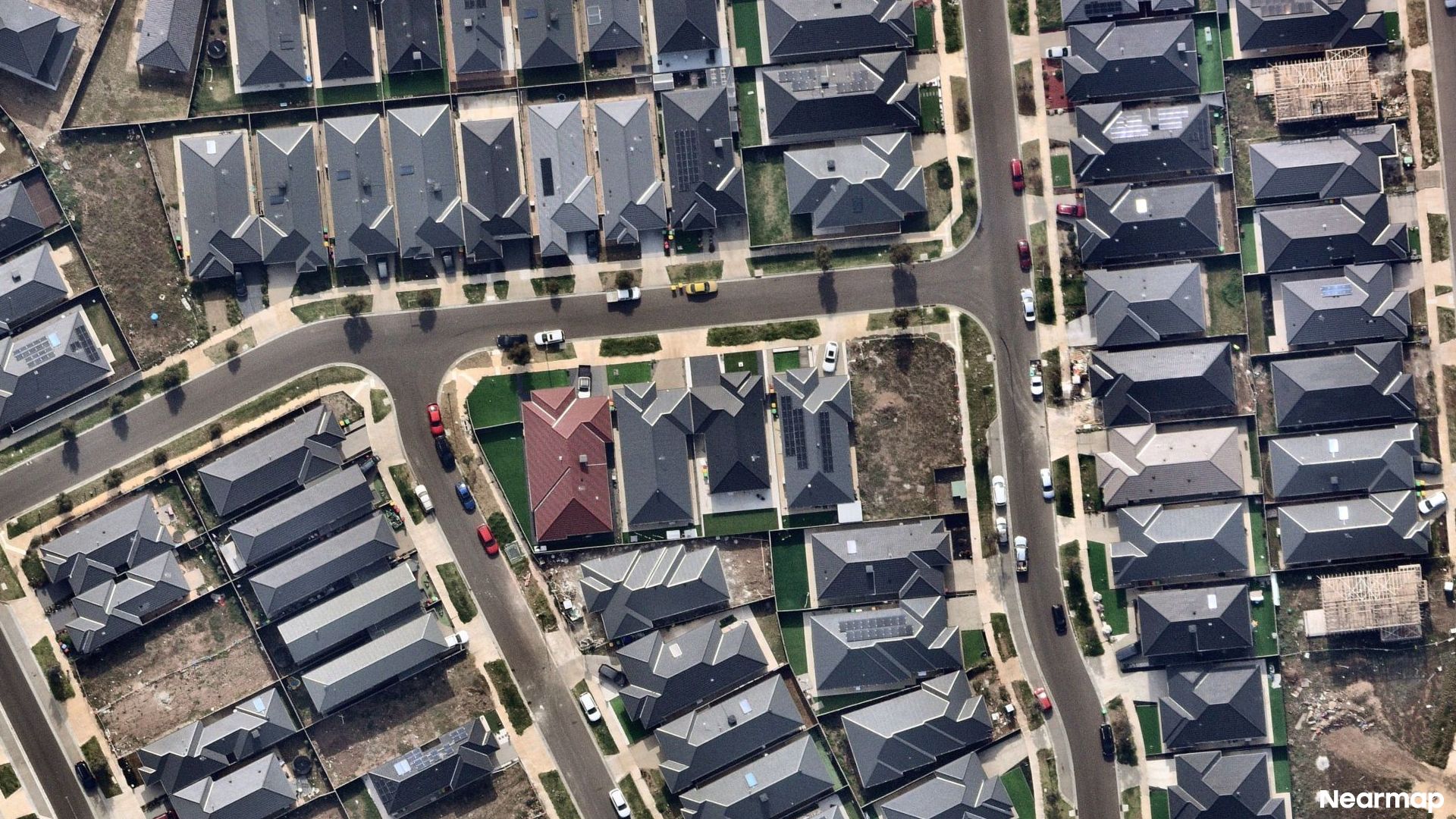 Vertical aerial view