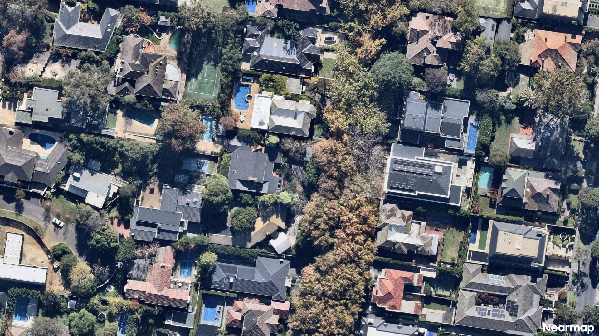 Vertical aerial view